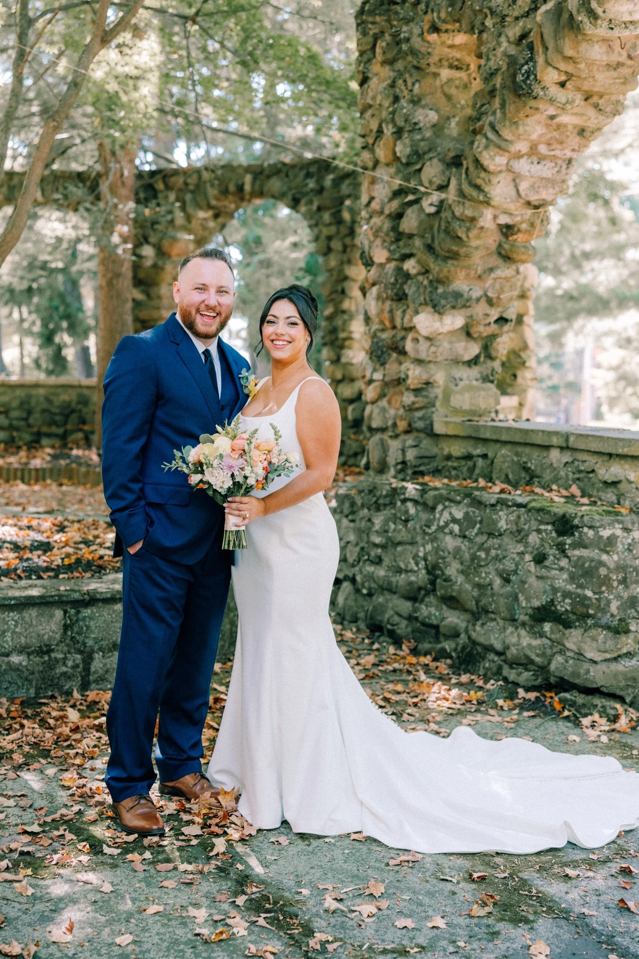  wedding photograph of couple at Brotherhood Winery in Washingtonville, NY 