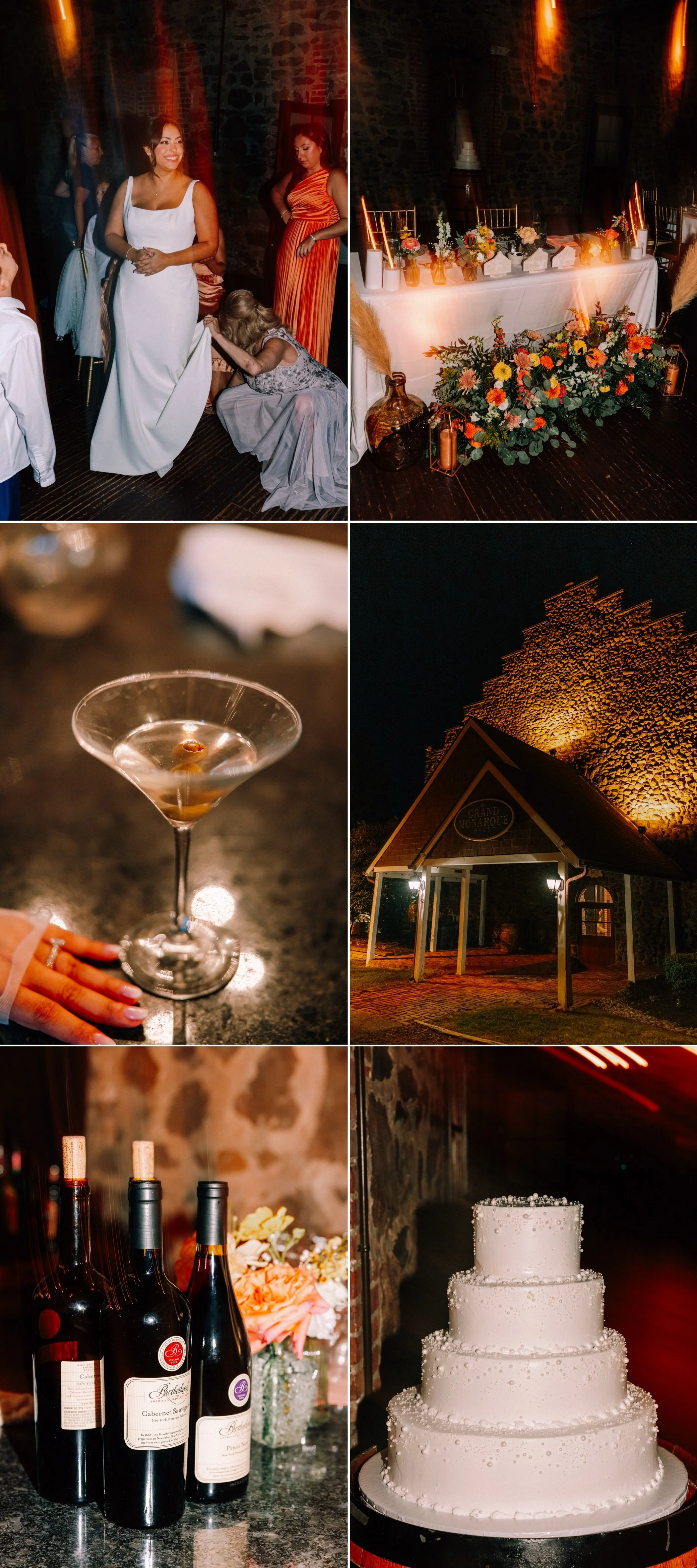  winery wedding reception details  