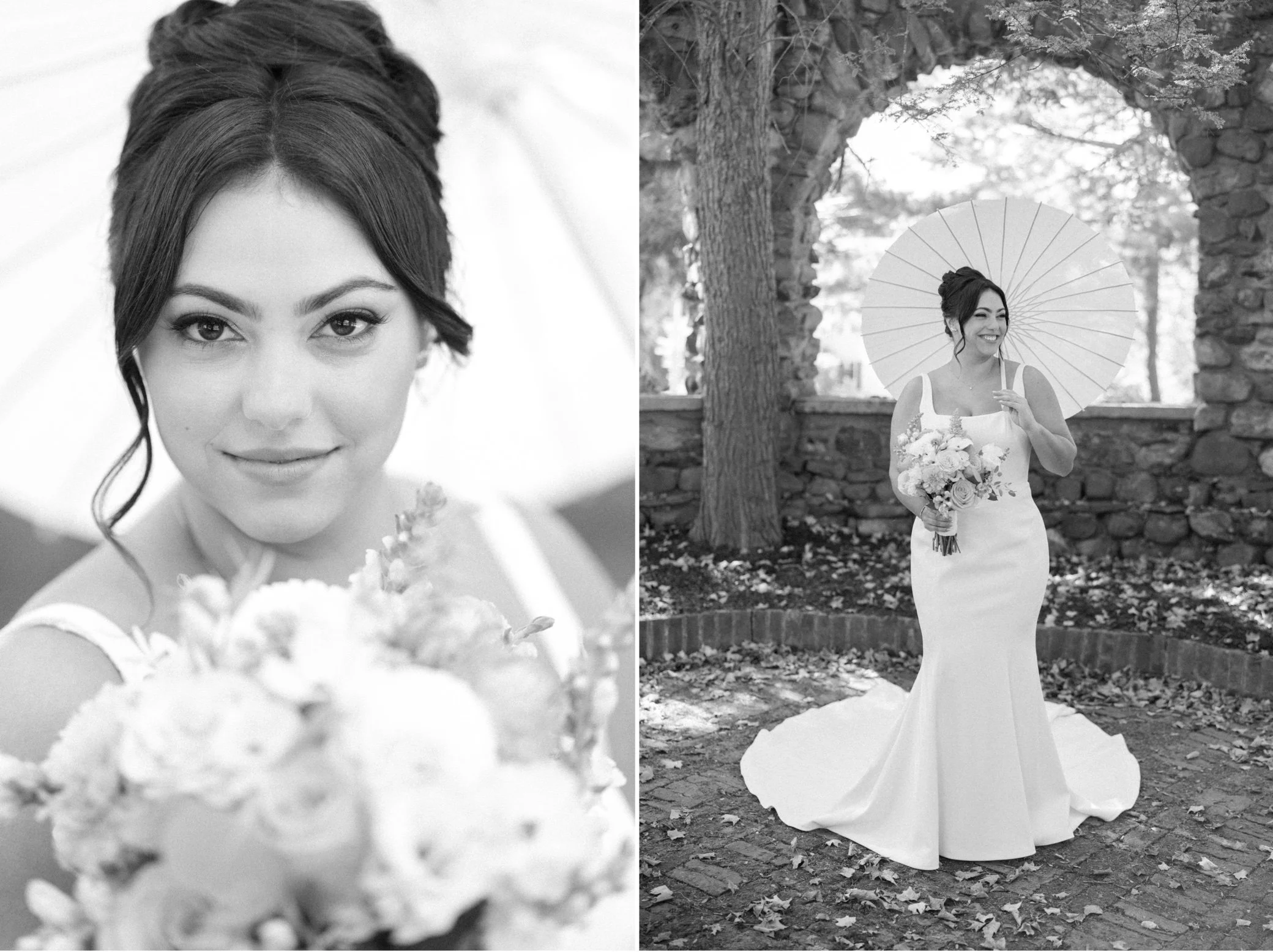  photographs of bride at brotherhood winery wedding 