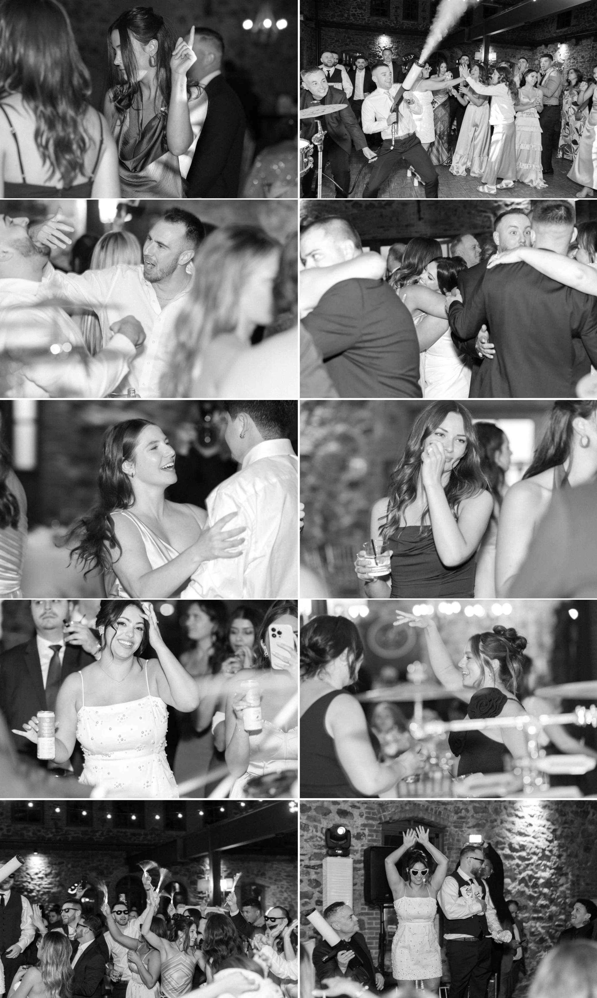  wedding guests dance at brotherhood winery 