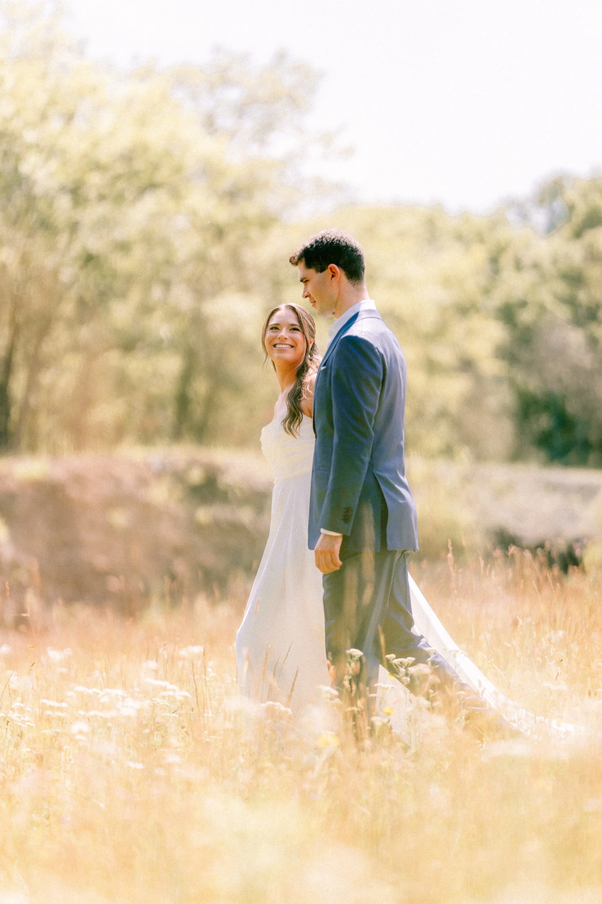 summer couple portrait