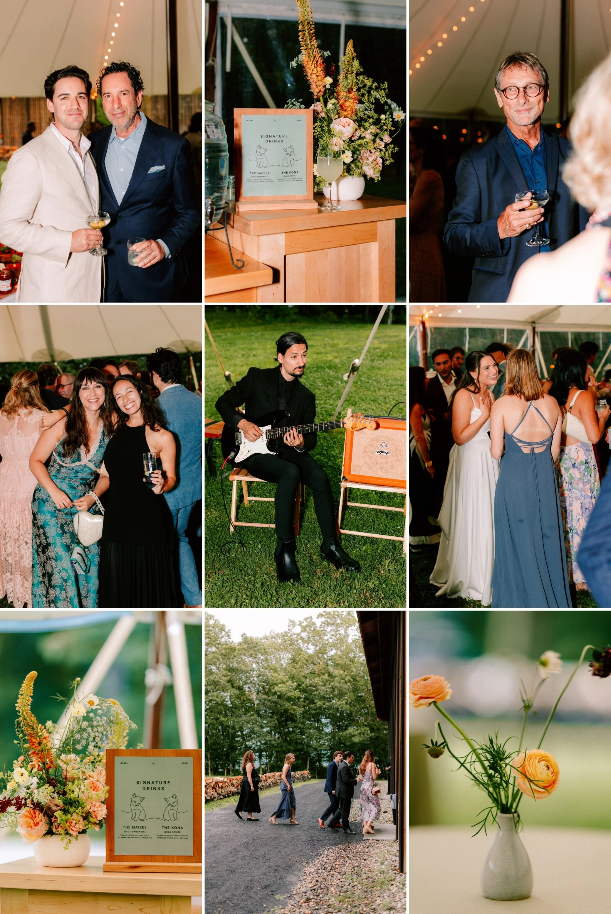 cocktail hour at gather greene