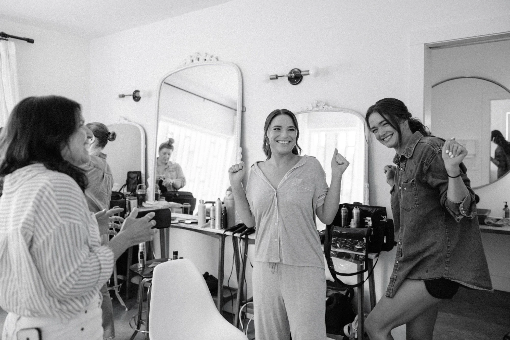 black and white wedding photos