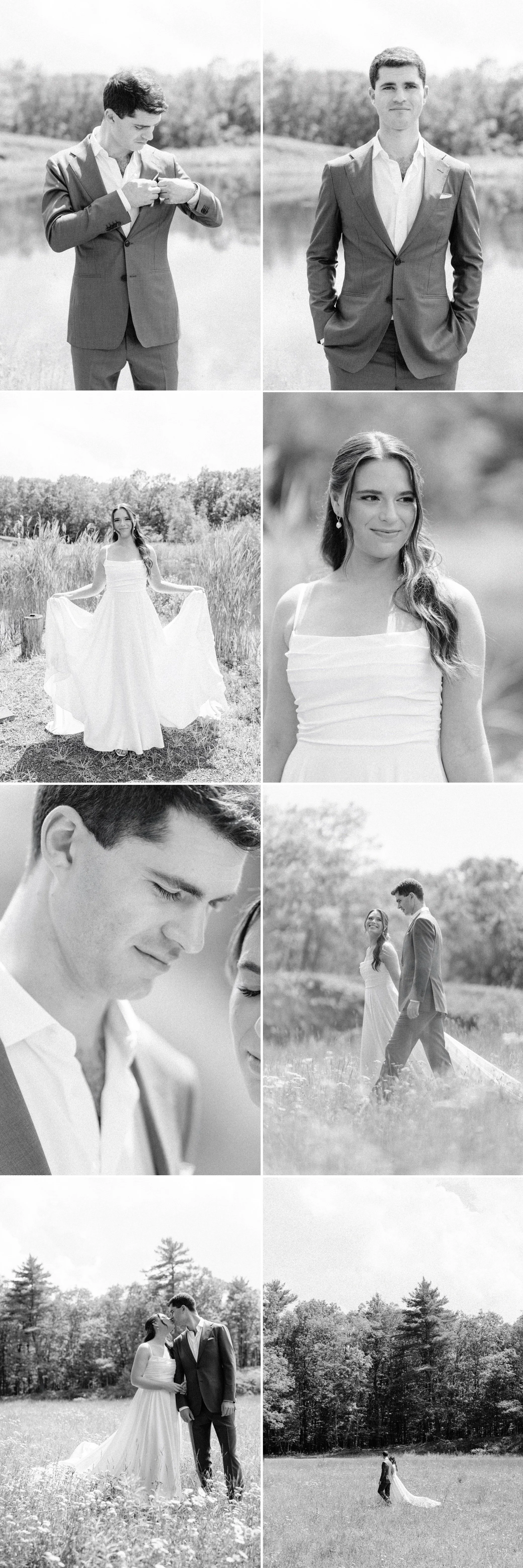  Emotional black and white portraits of the couple during their Gather Greene wedding in Coxsackie, NY by hudson valley photographer 