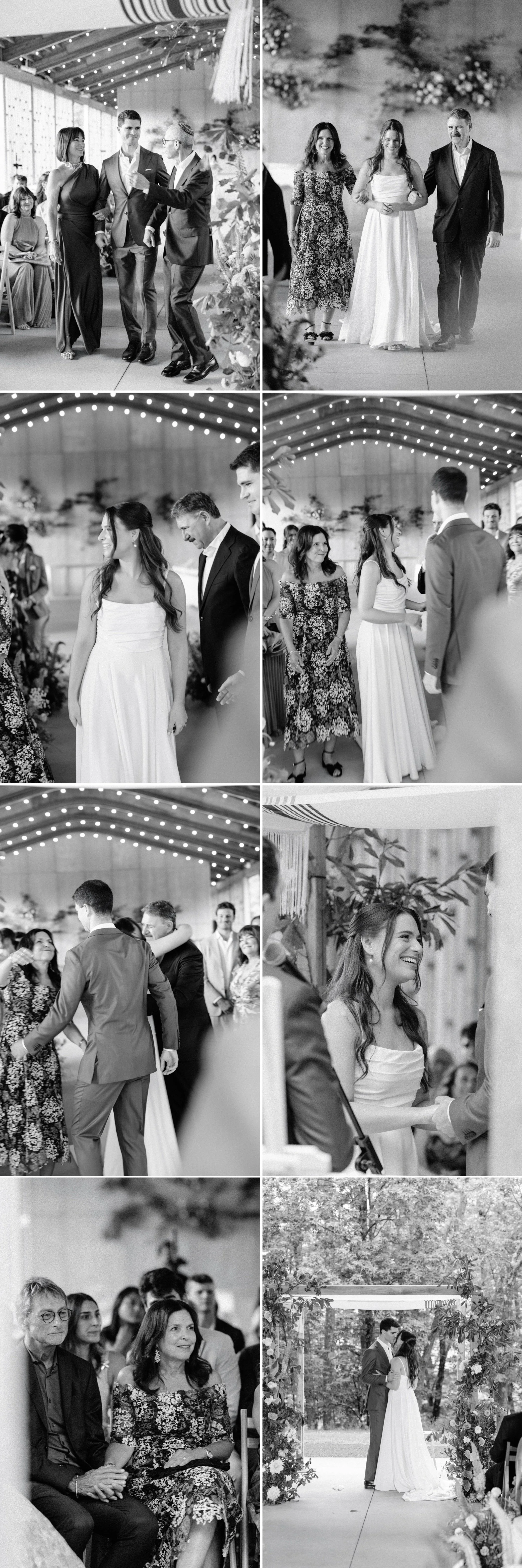  wedding ceremony at gather greene in the hudson valley 