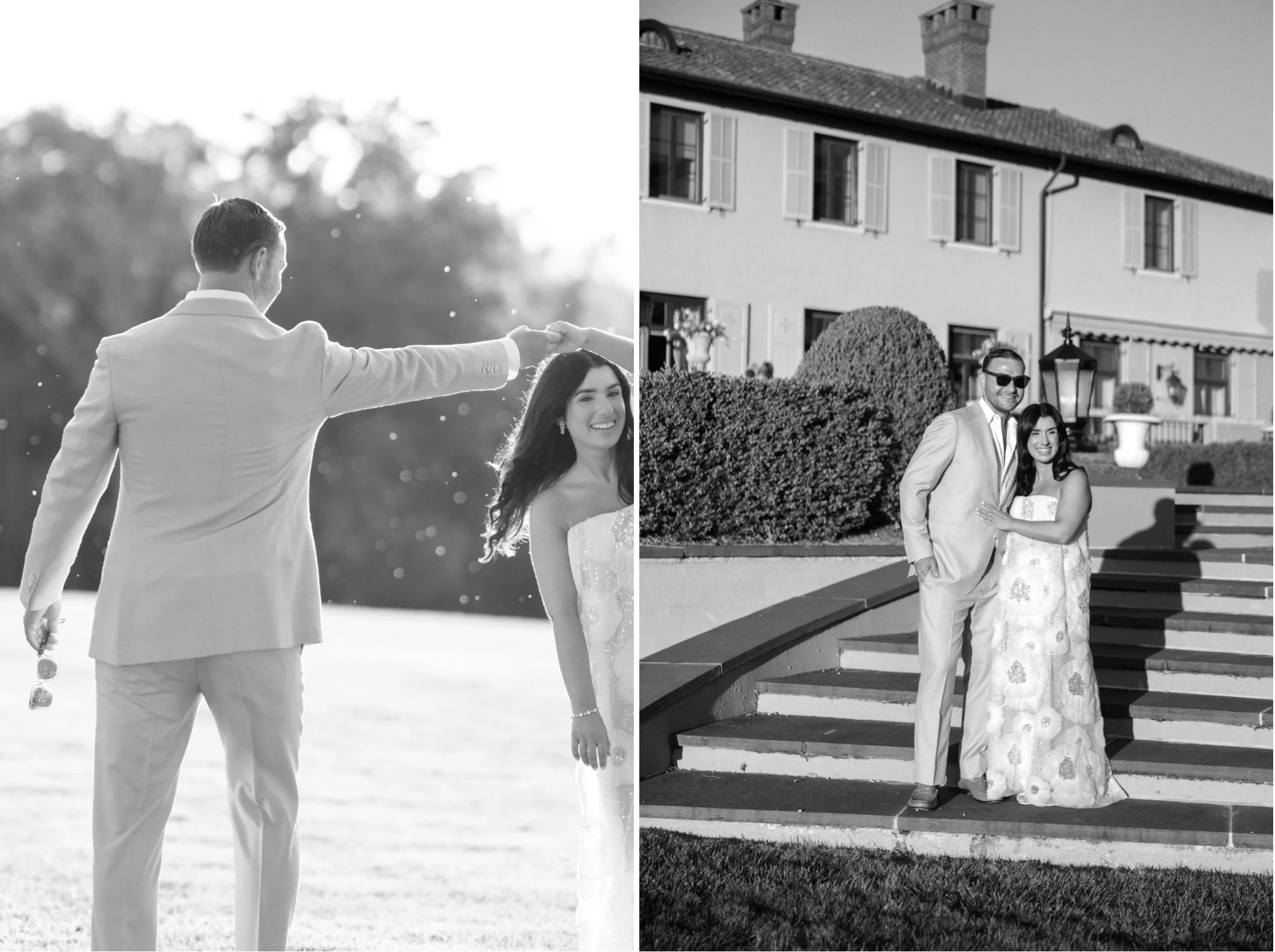  ethereal black and white photography at glenmere mansion wedding weekend 
