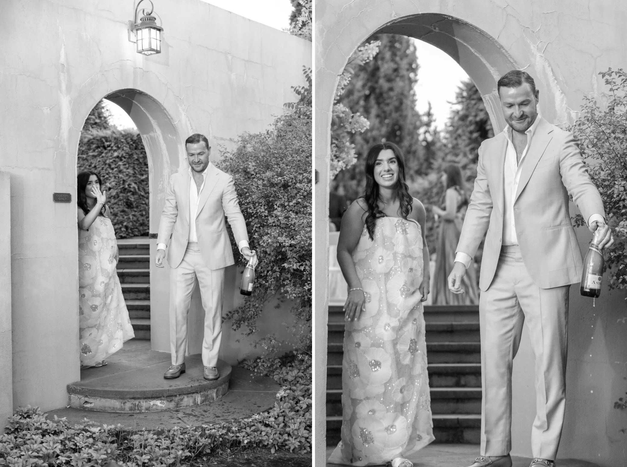  timeless wedding photographs for welcome party at glenmere mansion 