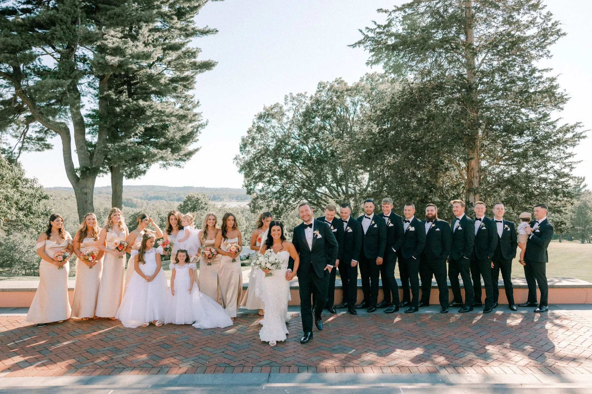  wedding party photographs at glenmere mansion 