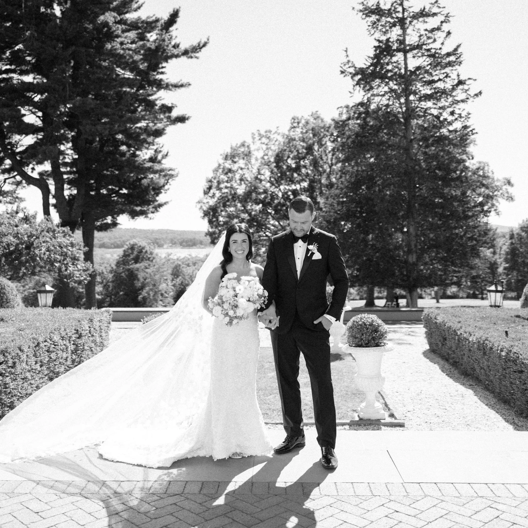  film weding photographer timeless portrait at glenmere mansion 