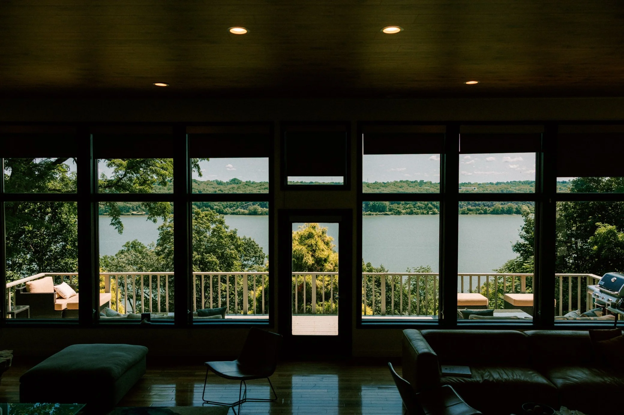  view of hudson river from buttermilk falls wedding stay 
