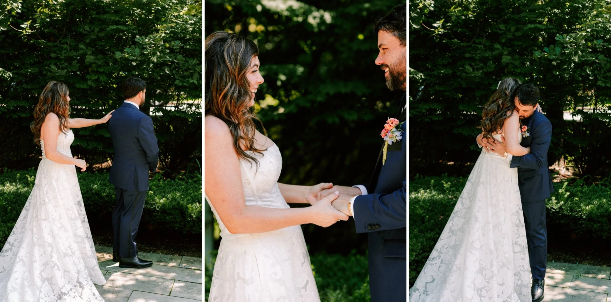  hudson valley wedding first look at buttermilk falls 