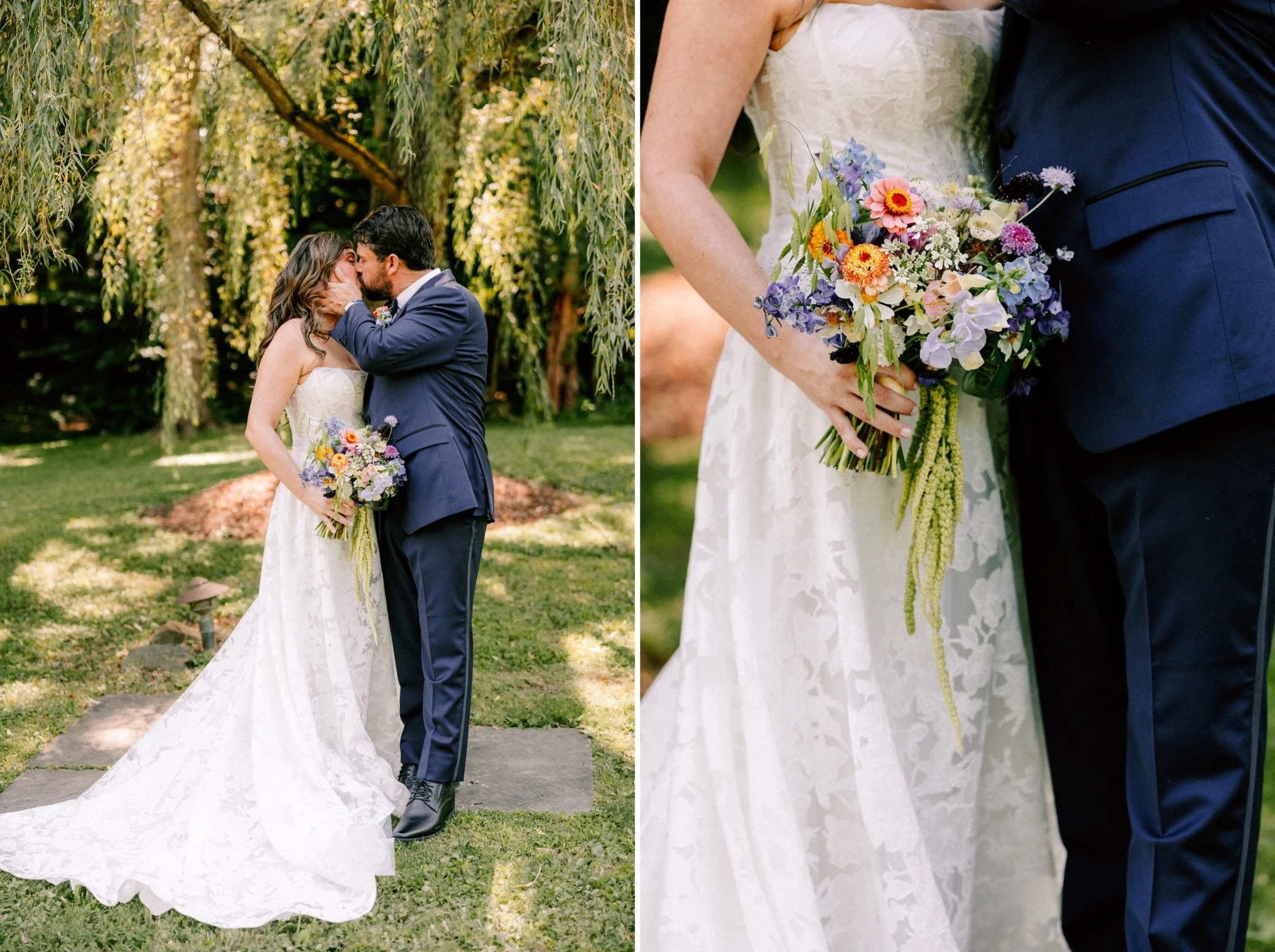  hudson valley wedding wild blooms bridal at buttermilk falls 