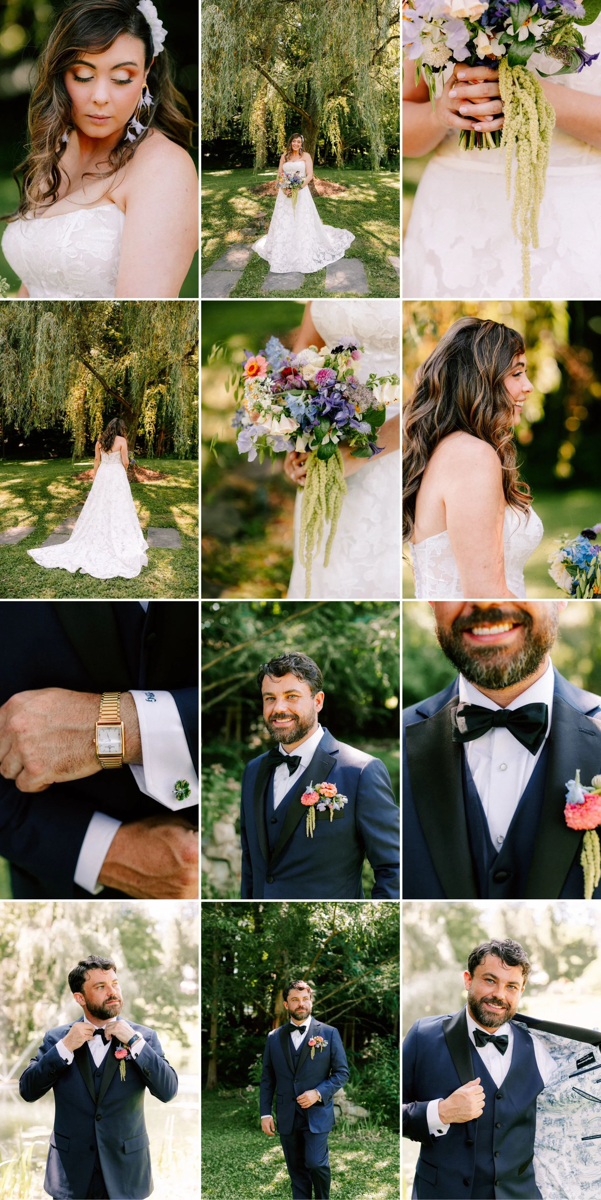  wedding photographs at buttermilk fall in and spa 