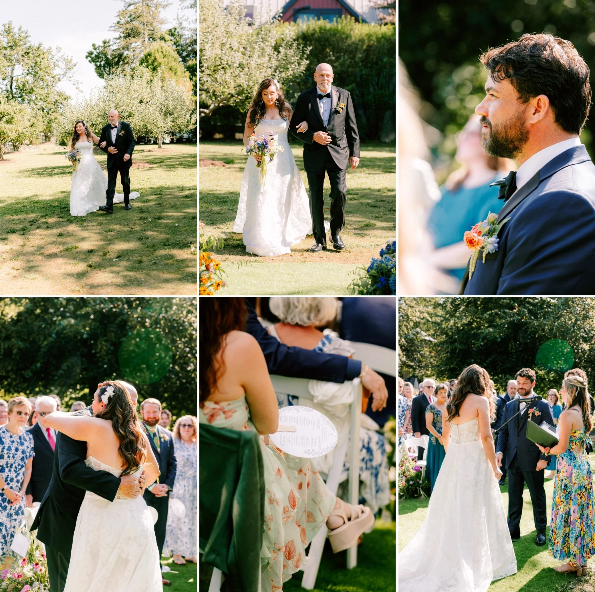  wedding ceremony at buttermilk falls 