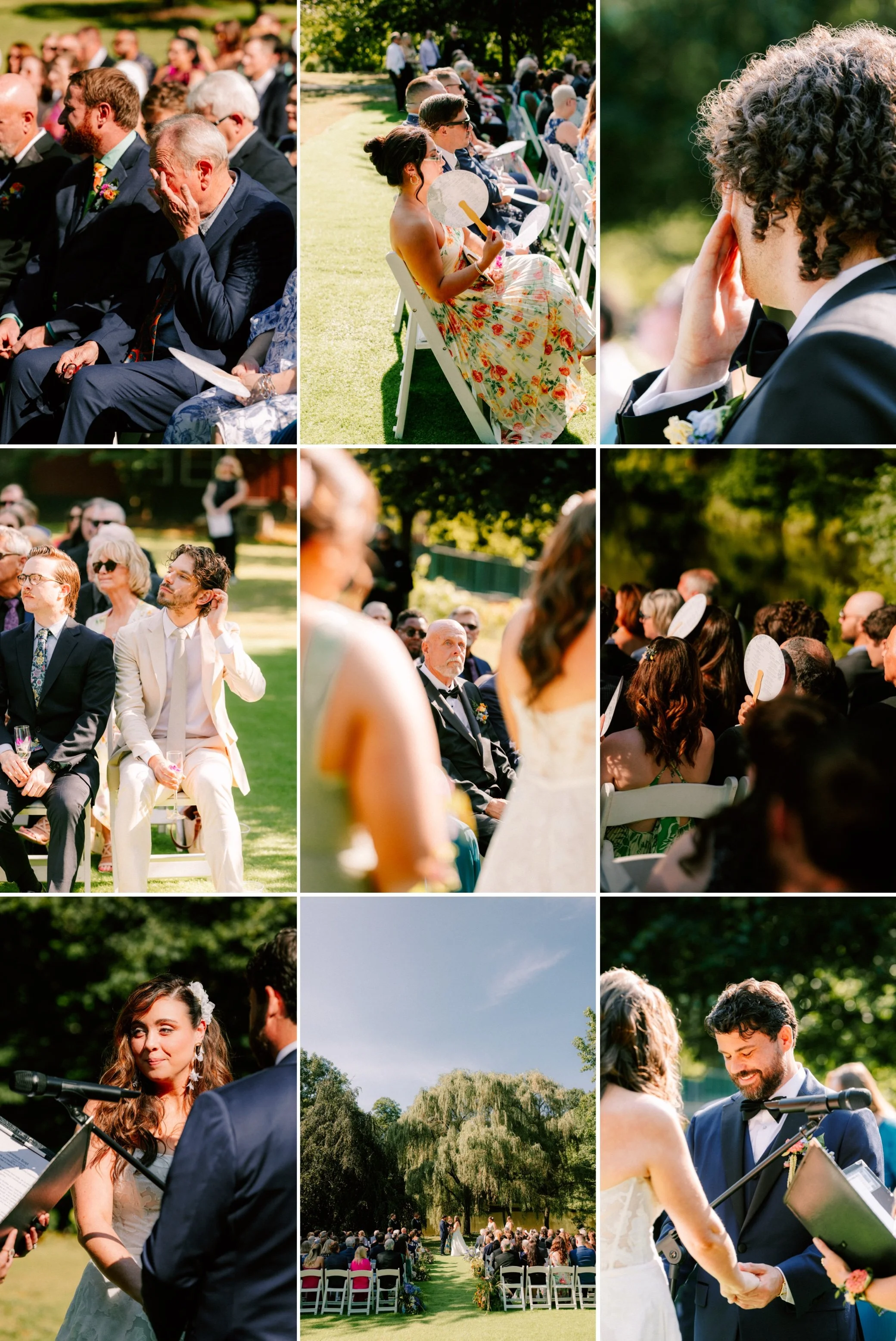  outdoor hudson valley wedding ceremony at buttermilk falls  