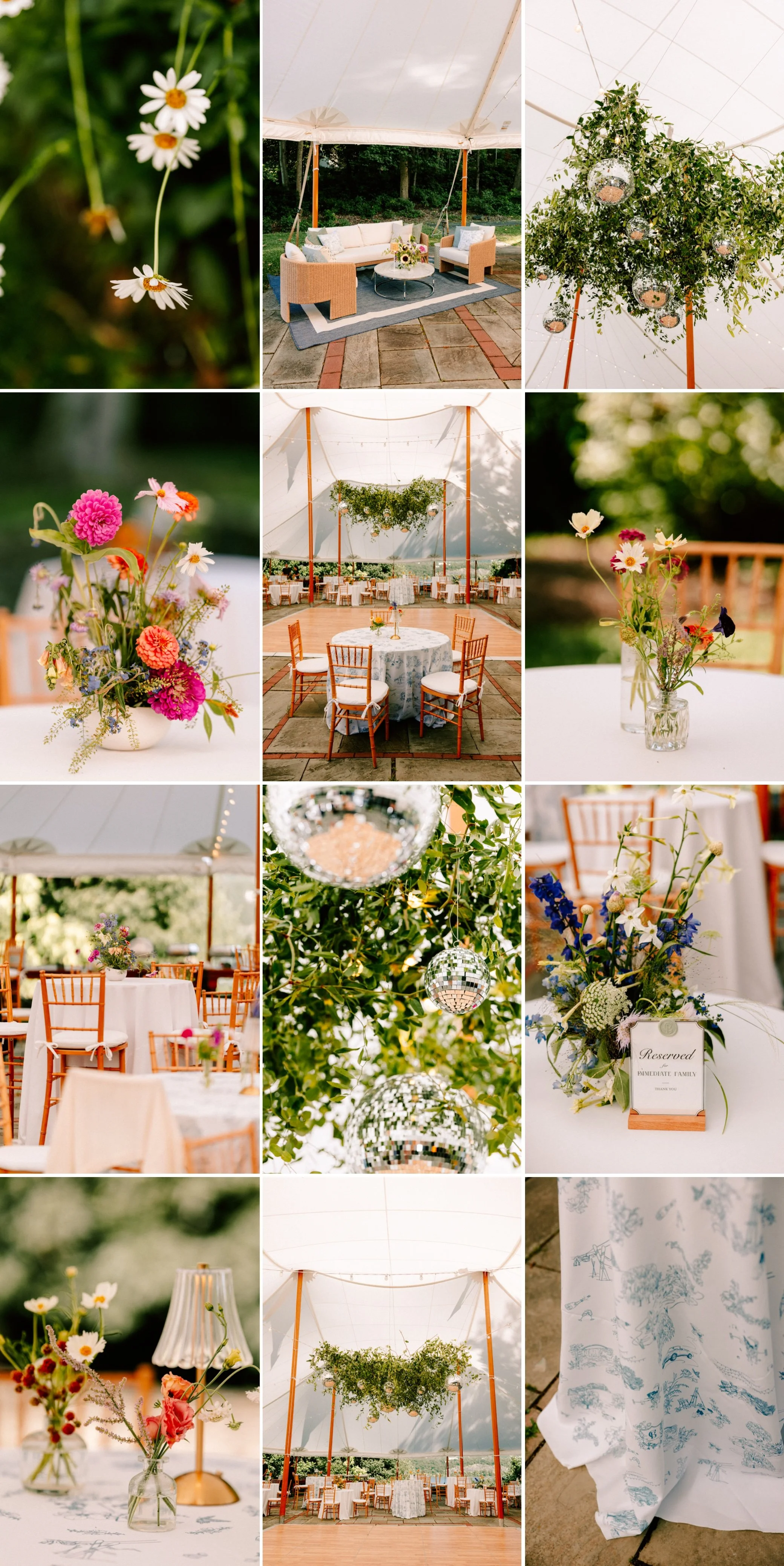  buttermilk falls wedding reception tent details and decor 