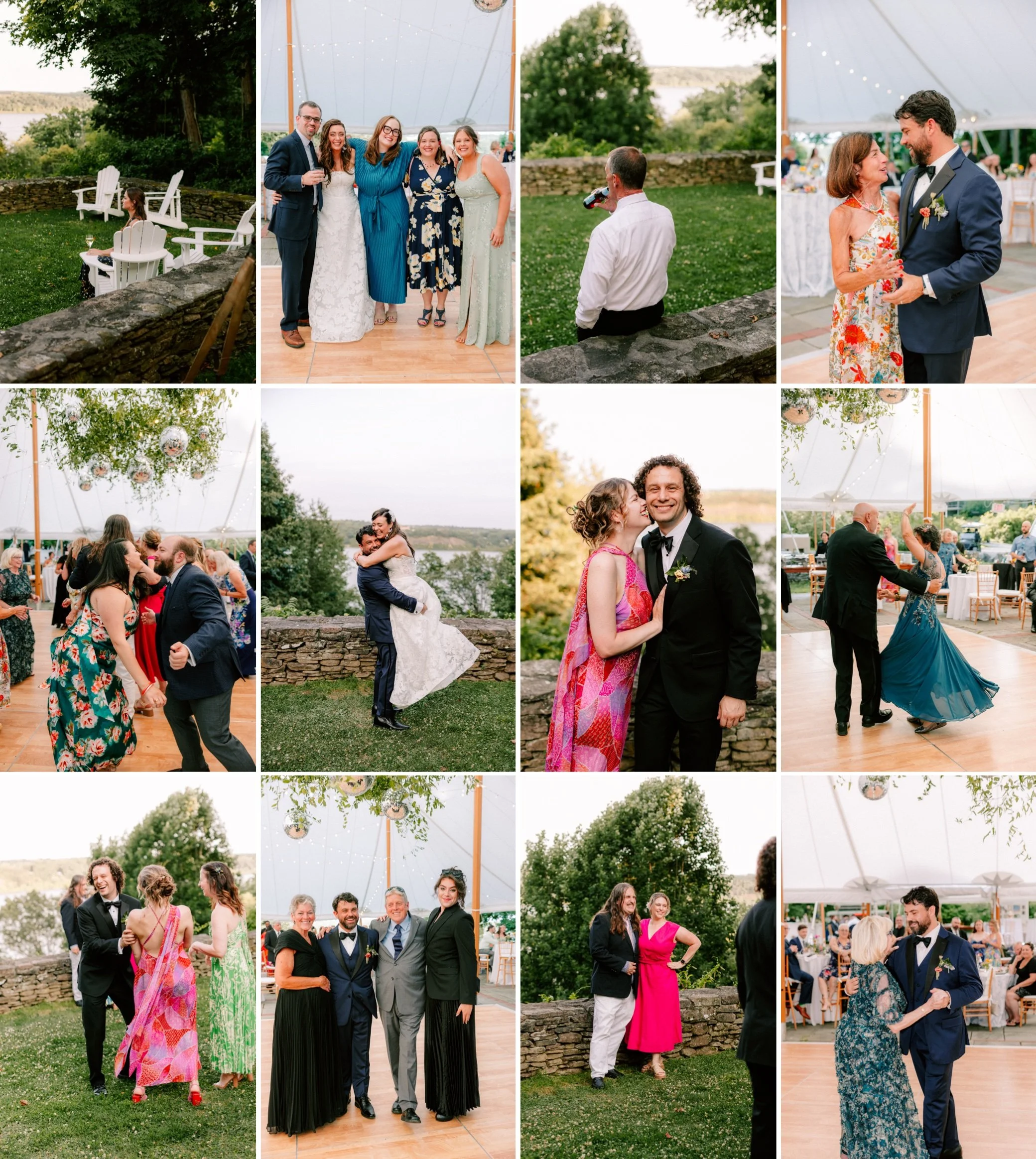  hudson valley tented wedding reception at buttermilk falls 