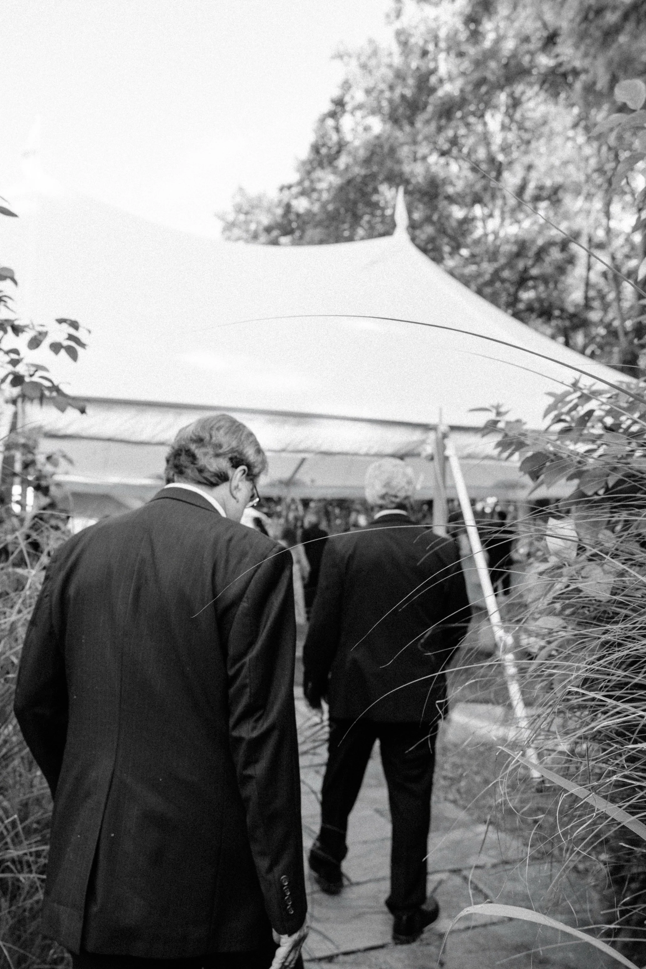  hudson valley wedding film photographer cocktail hour tent buttermilk falls 