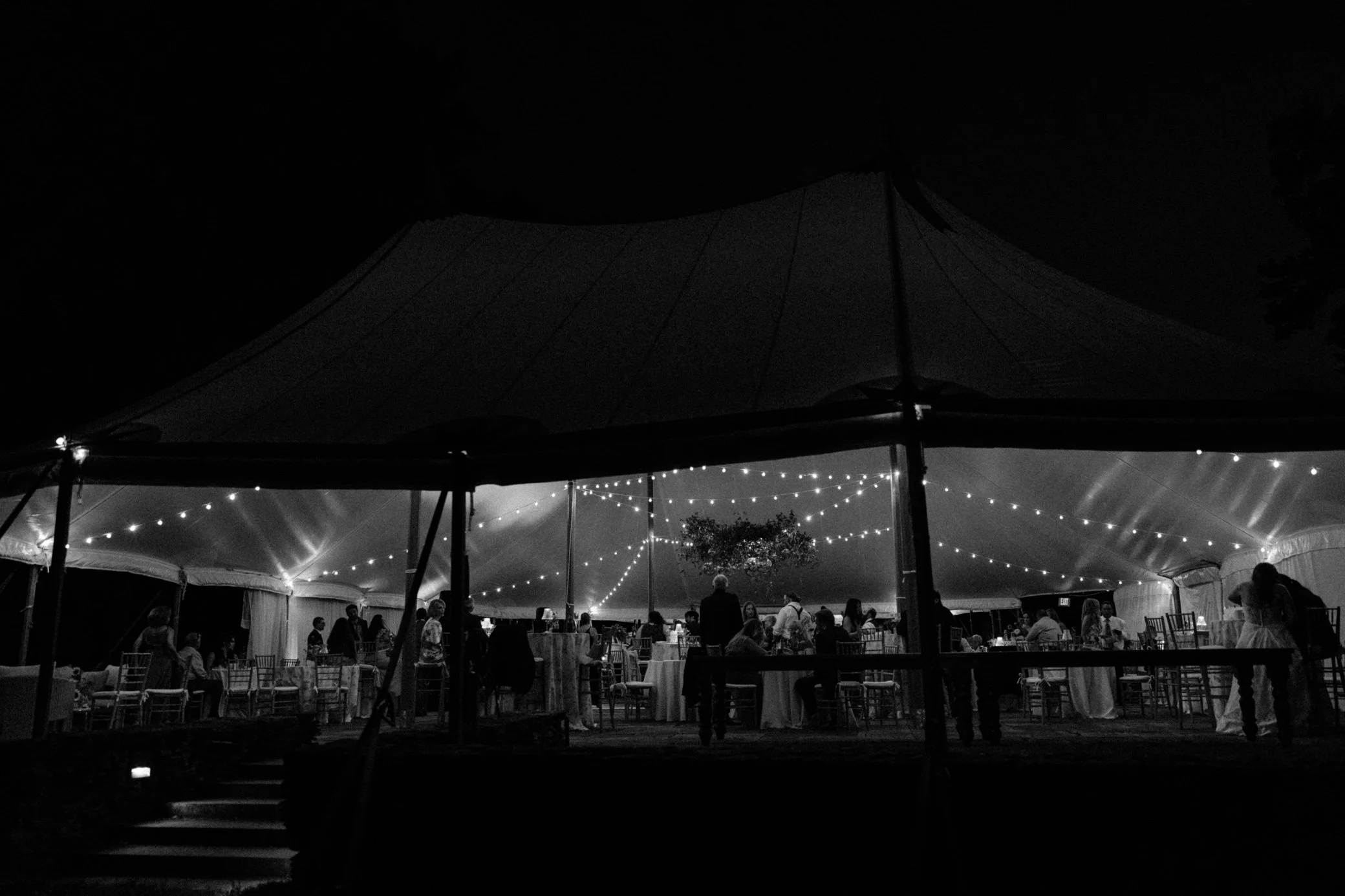  film photographer hudson valley wedding tent at buttermilk falls 