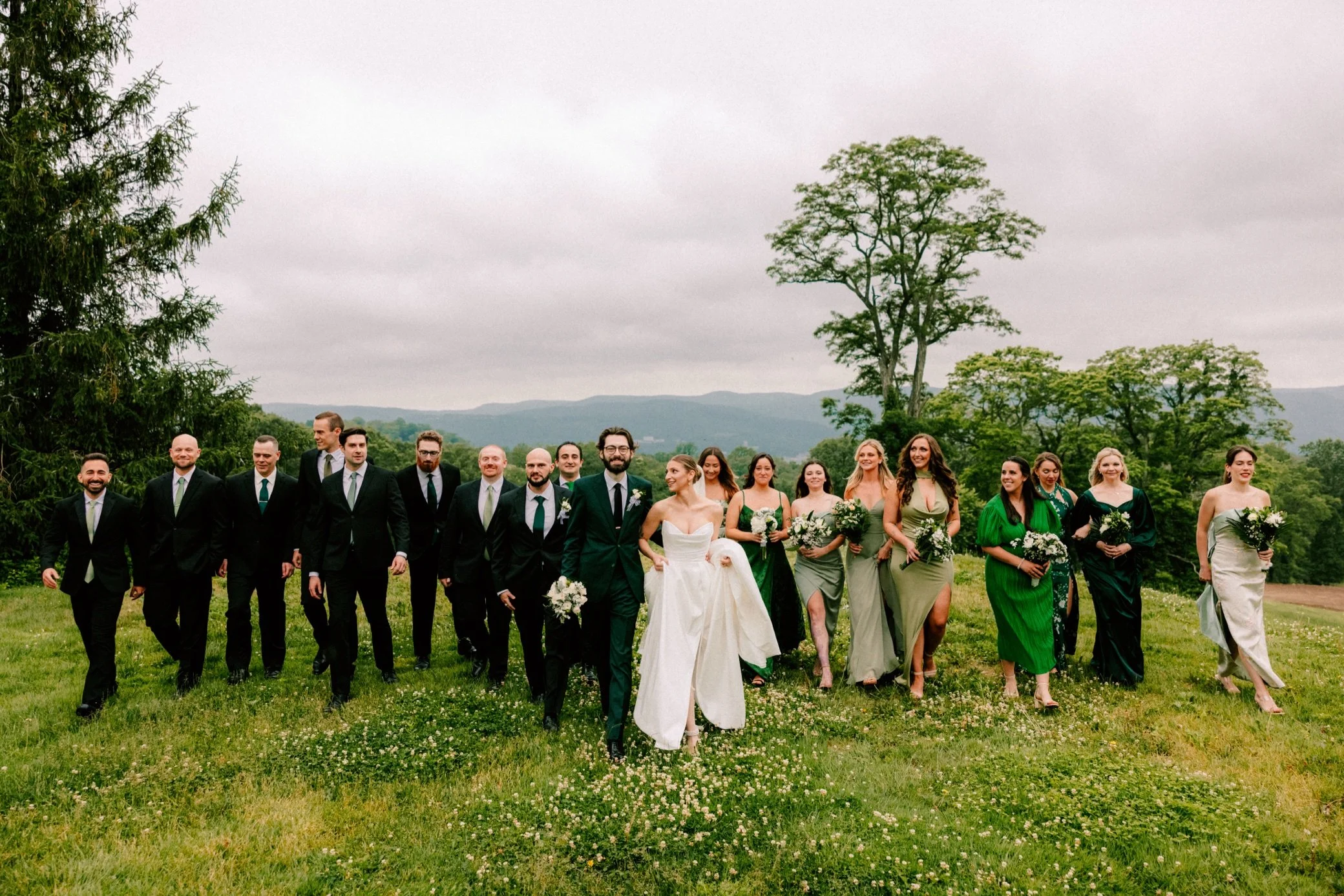  candid wedding party photographs at the garrison 