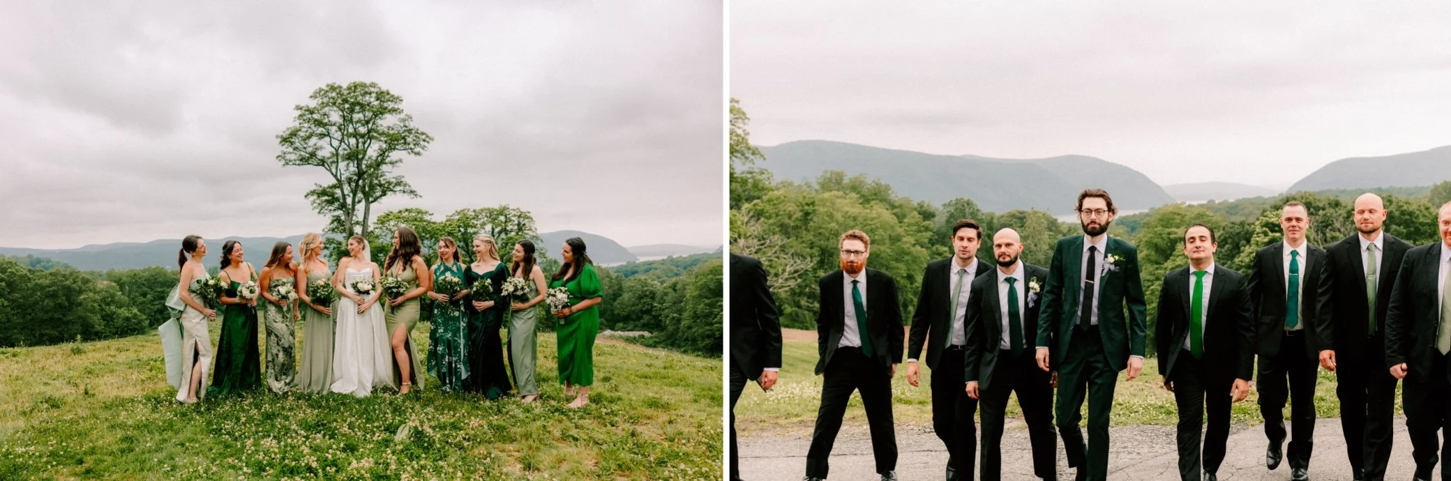  bridesmaid and groomsmen photos at the garrison 