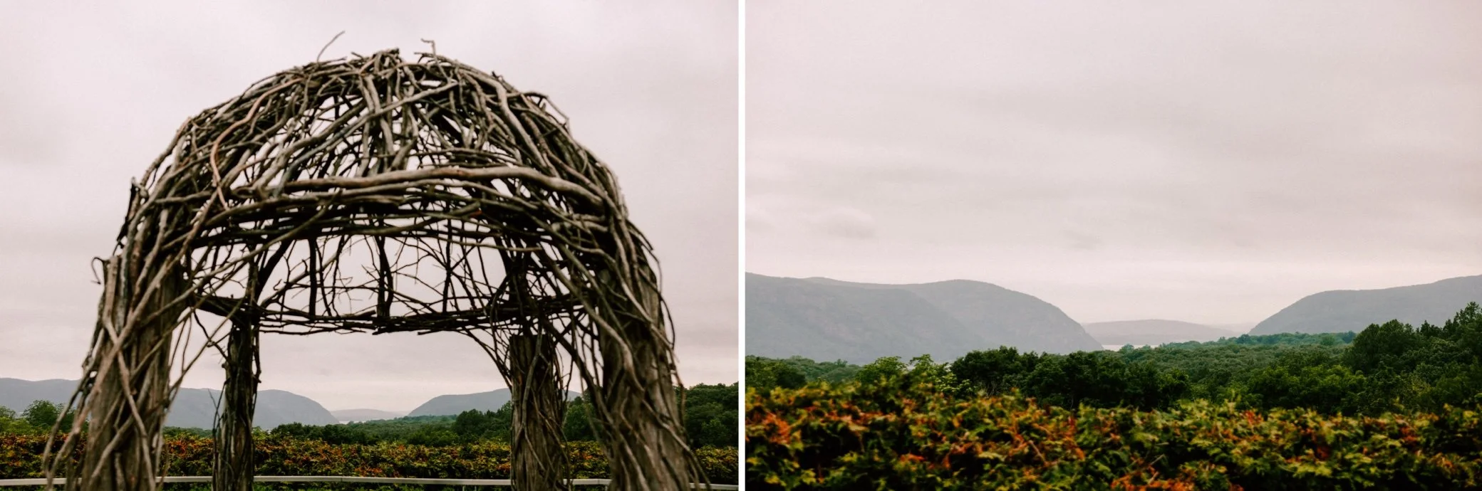  hudson valley outdoor wedding ceremony at the garrison 