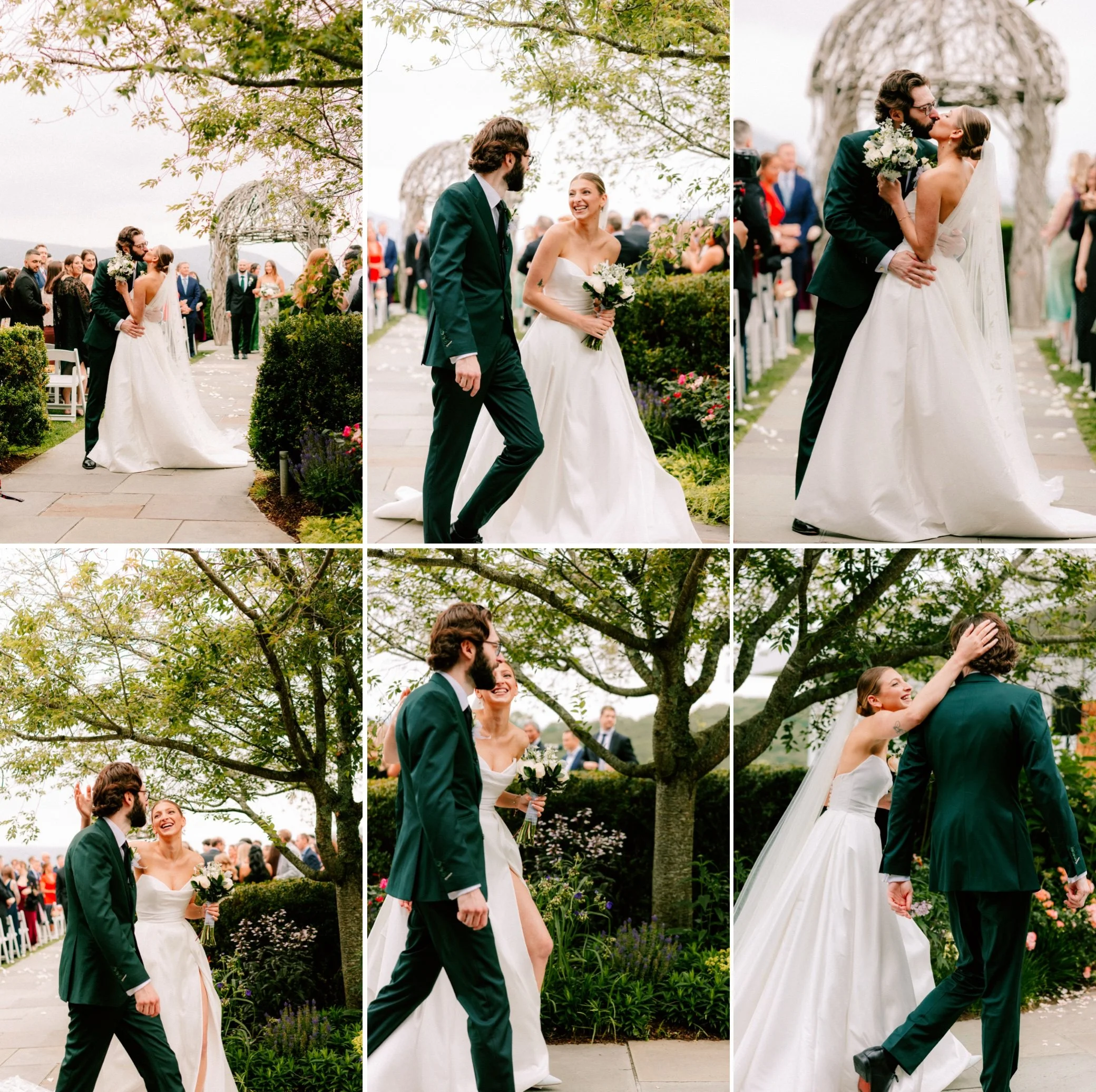  bride and groom wedding ceremony at the garrison 