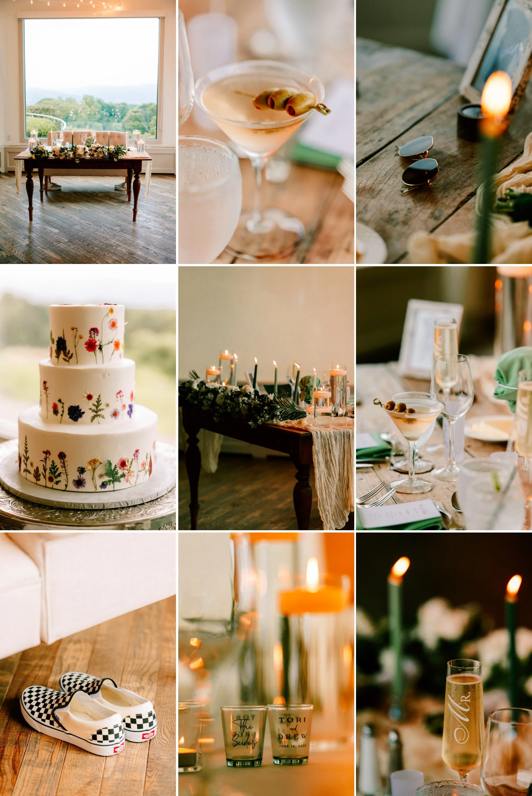  wedding reception details at the garrison 