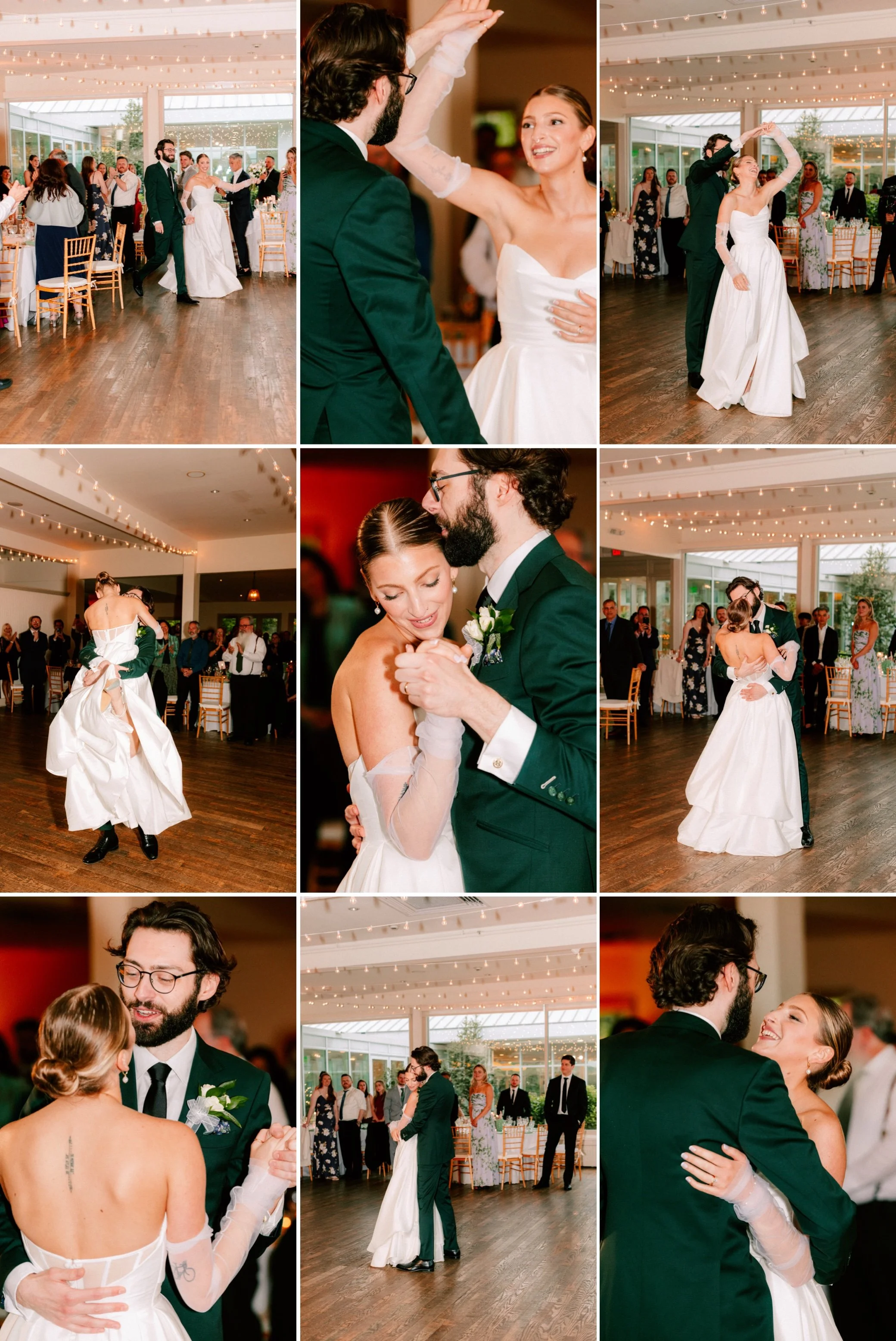  wedding couple first dance at the garrison 