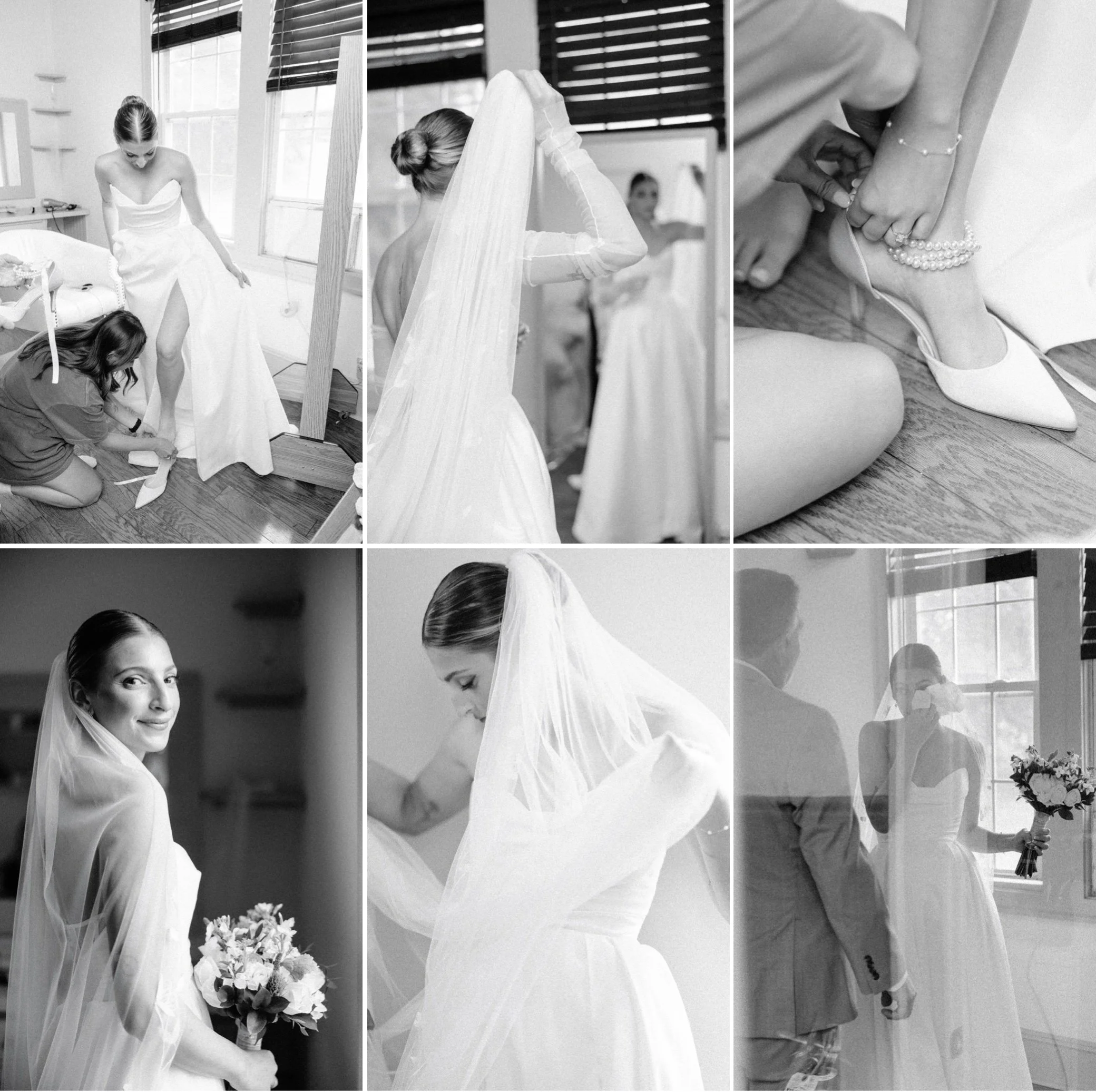  hudson valley documentary wedding photographs of bride getting ready at the garrison 