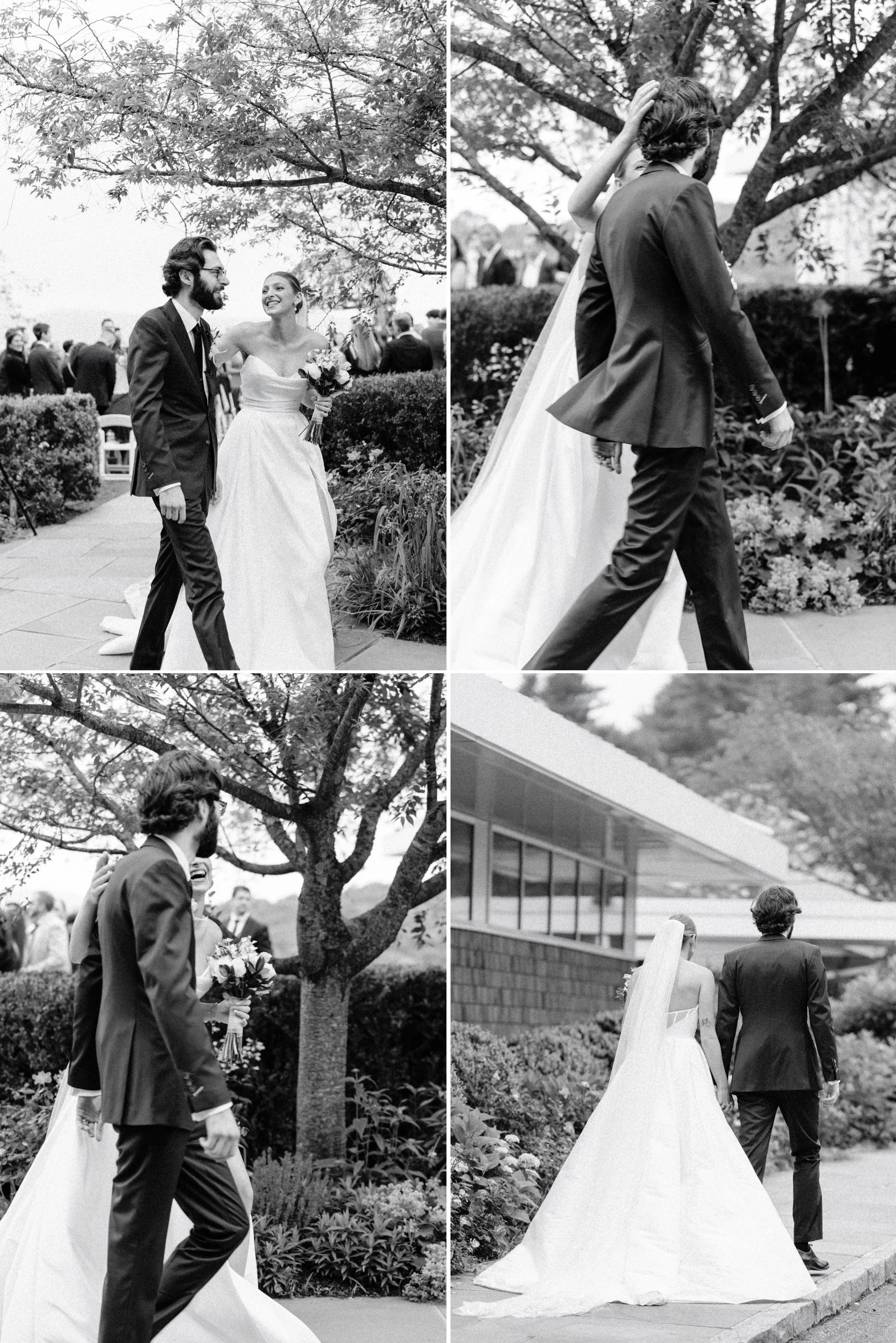  hudson valley documentary film wedding photographs of couple just married at the garrison 