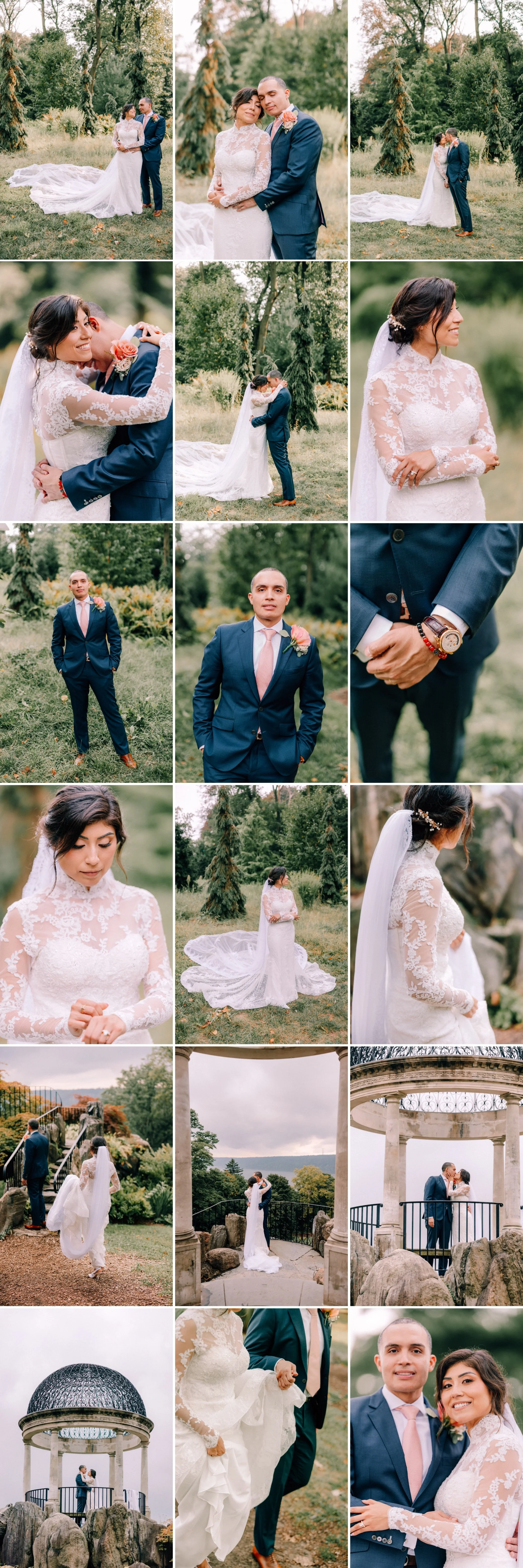  hudson valley wedding elopement photographs at Untermyer Gardens by Caitlinn Mahar-Daniels 