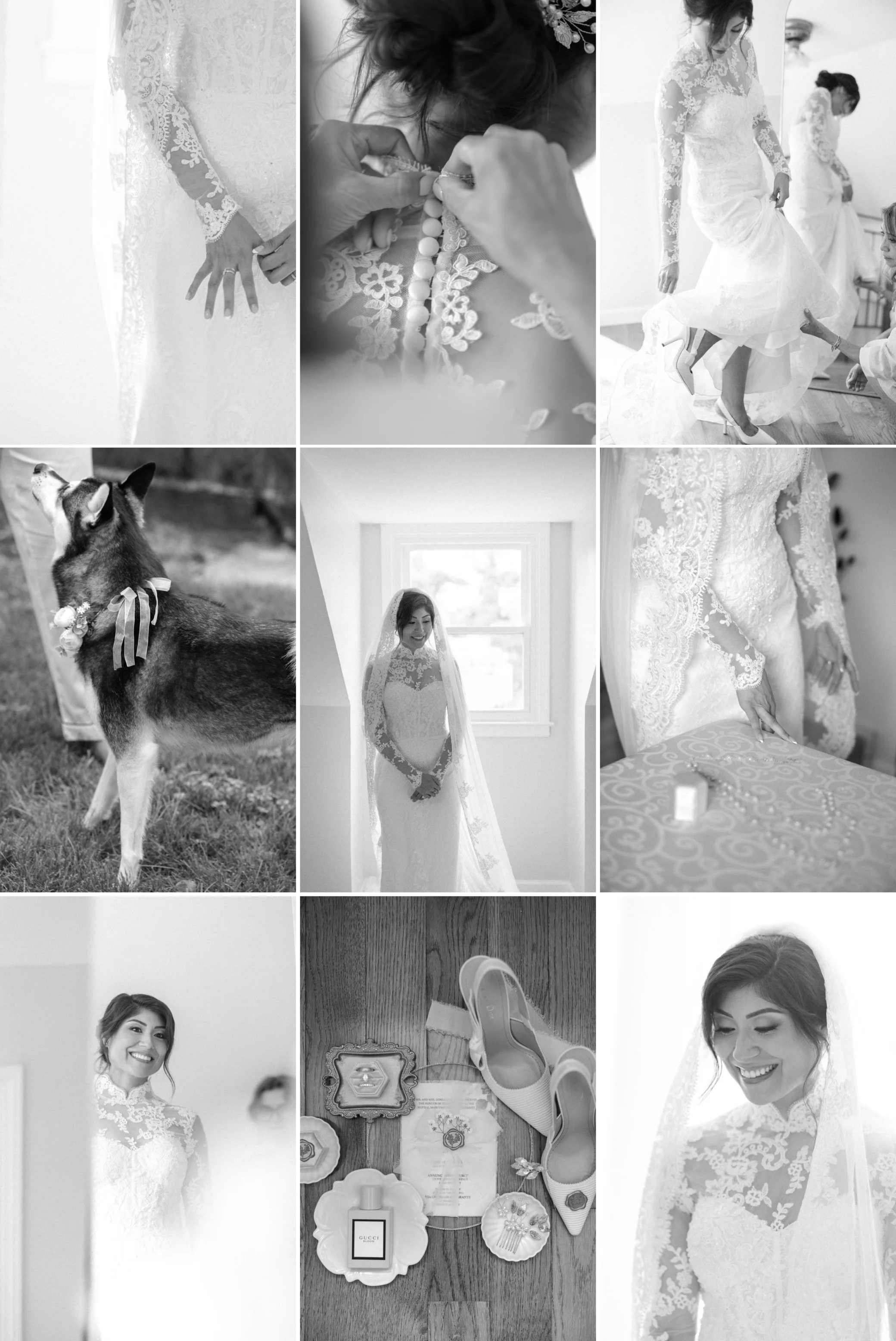  bride getting ready for her intimate wedding in the hudson valley 