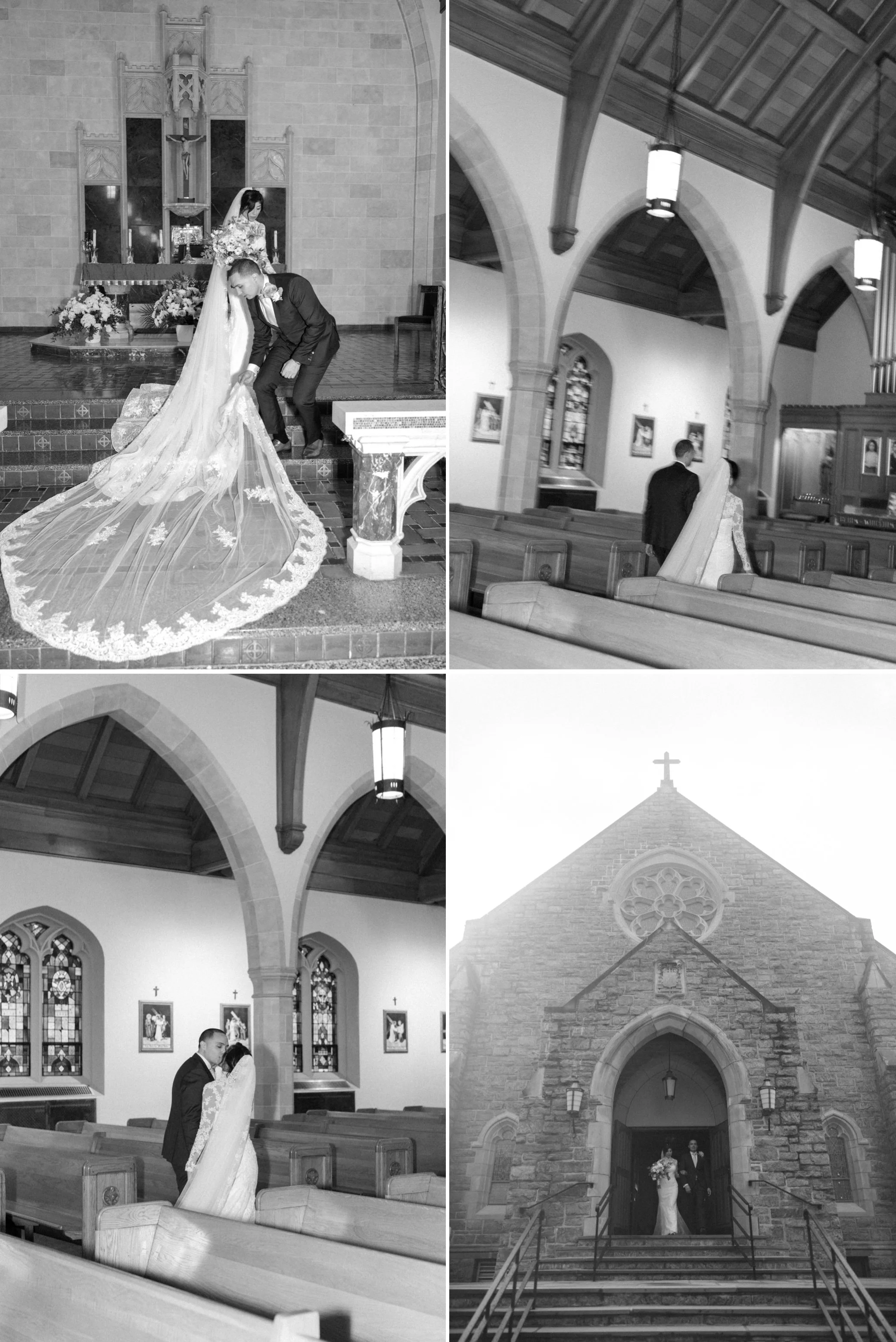  documentary wedding photographs of church elopement in the hudson valley  