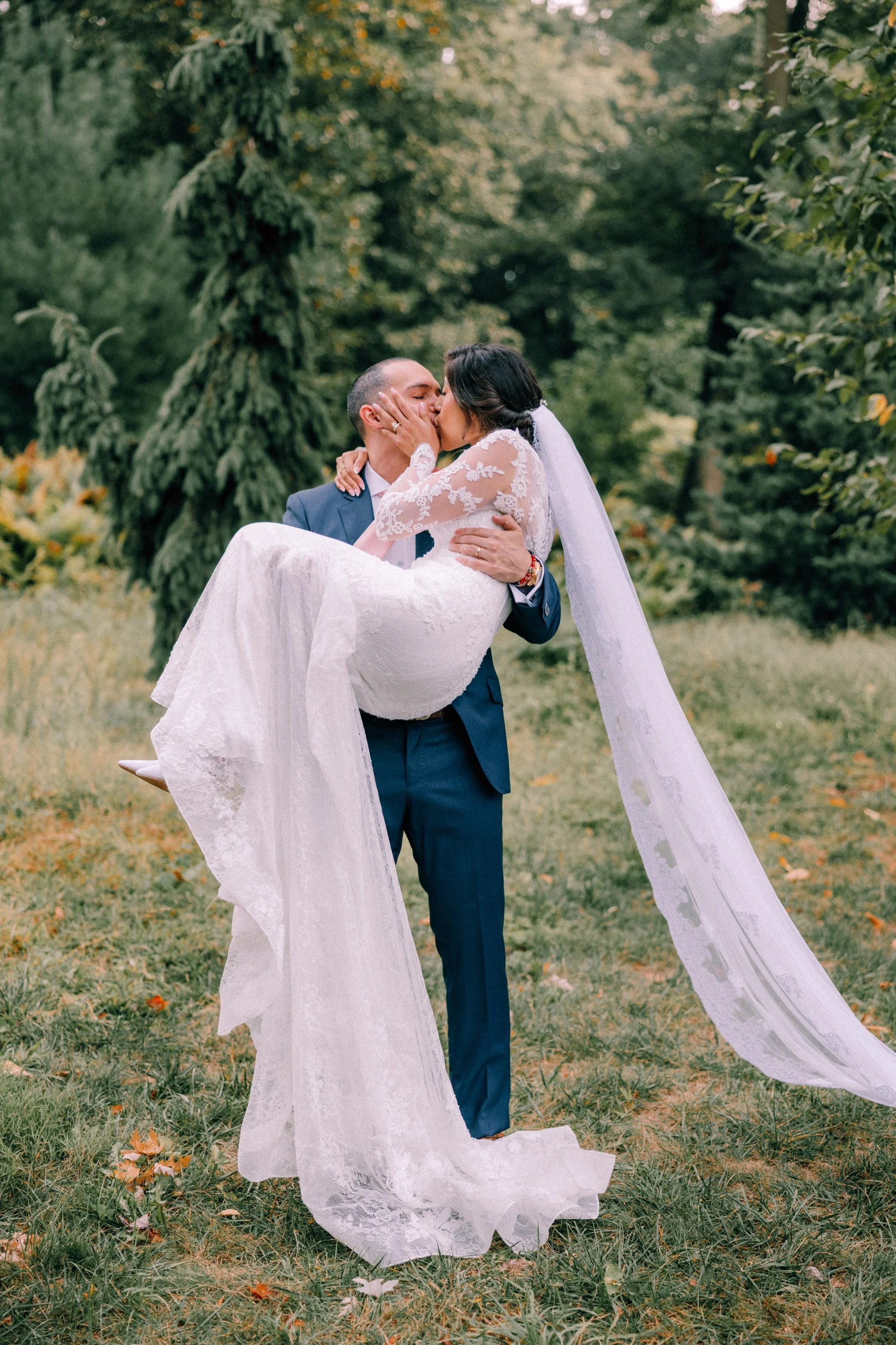 Intimate Church Ceremony and Wedding Photographs at Untermyer Gardens | Kelly + Jahan