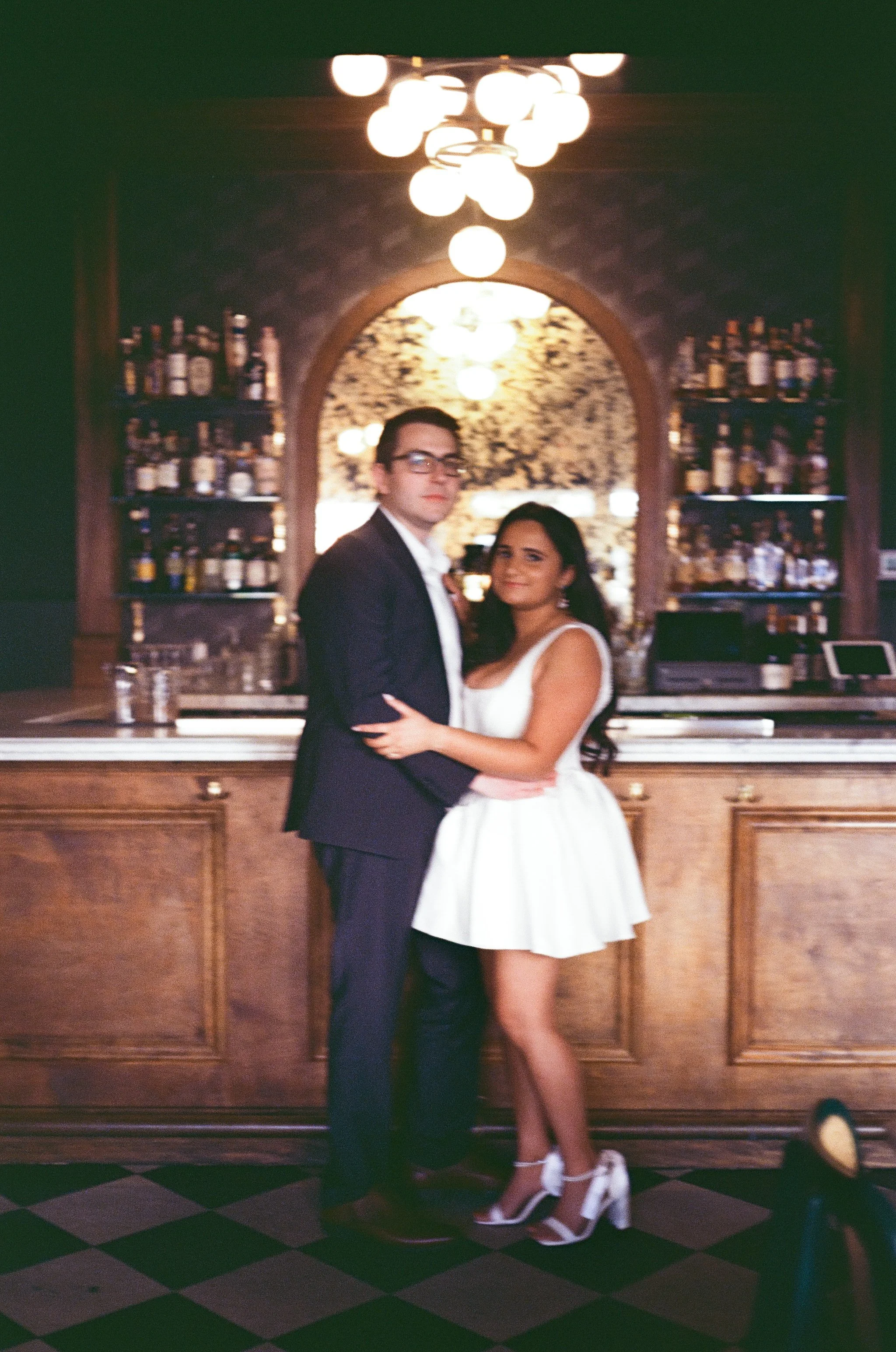 Film Photographs of Isha + Matt in Wonderbar Beacon