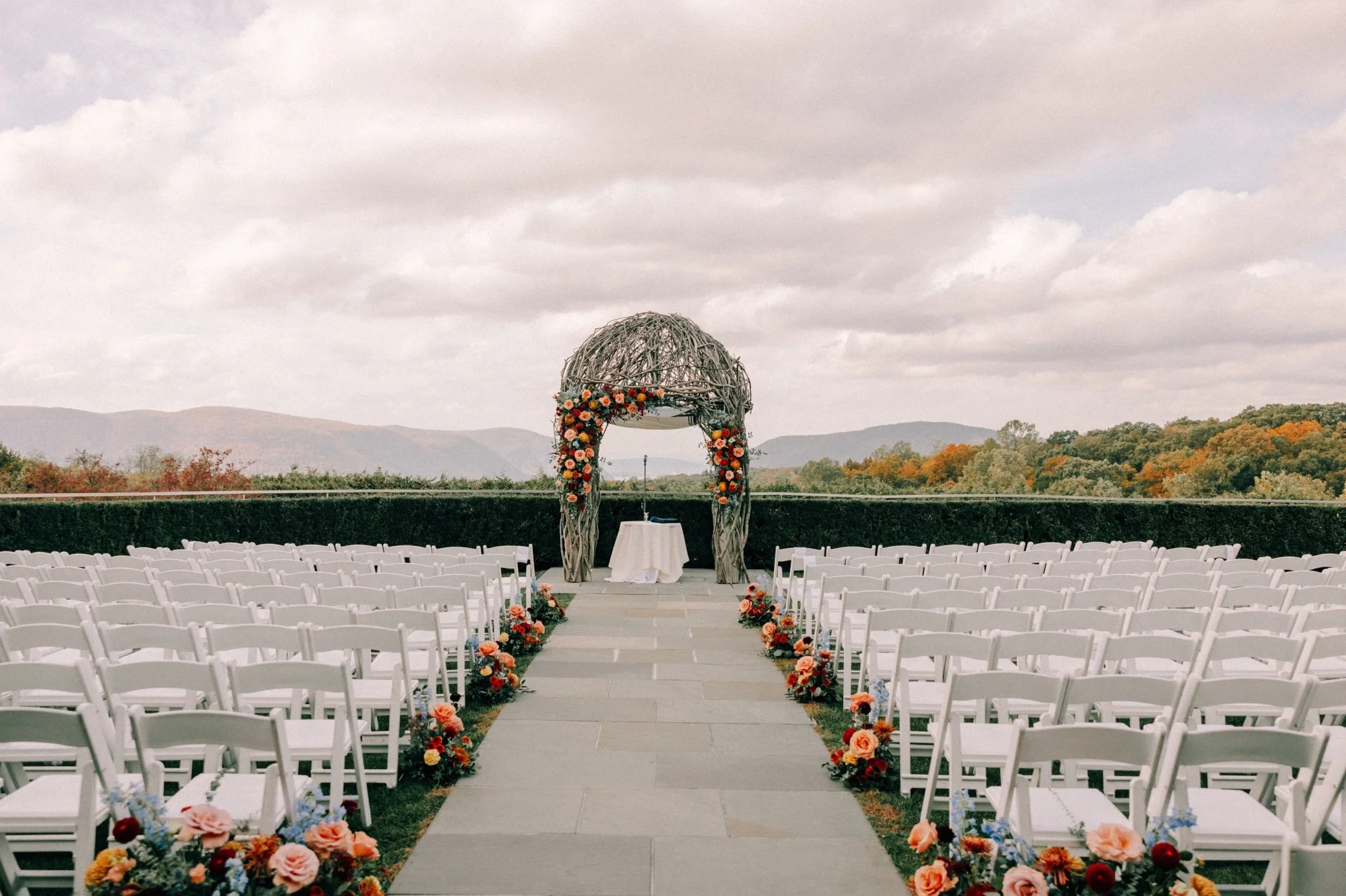 wedding ceremony at the garrison