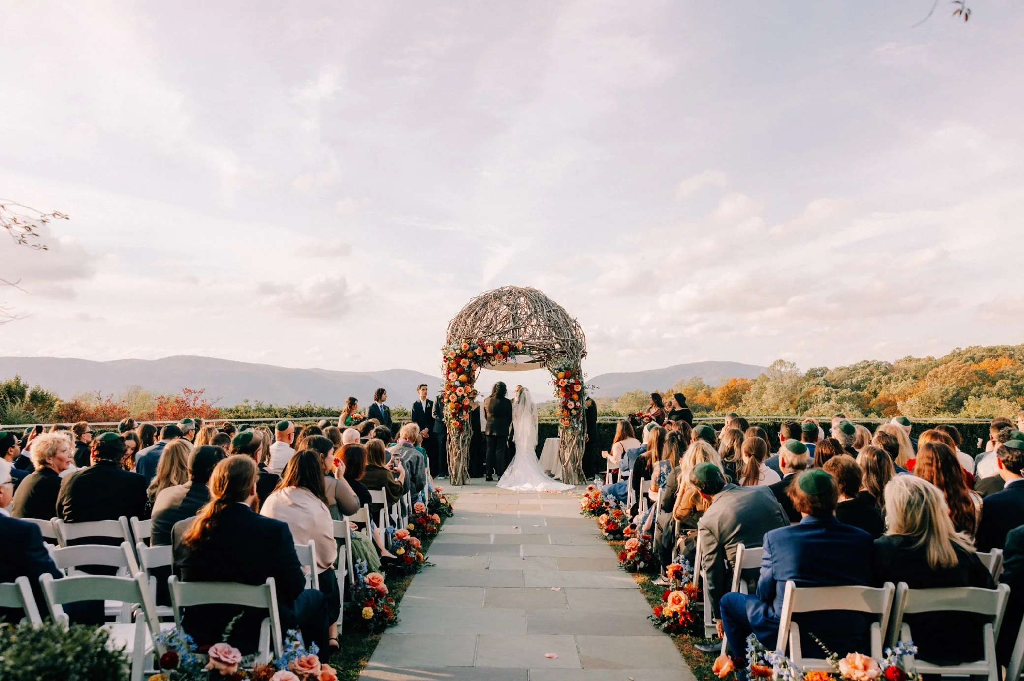 wedding ceremony at the garrison