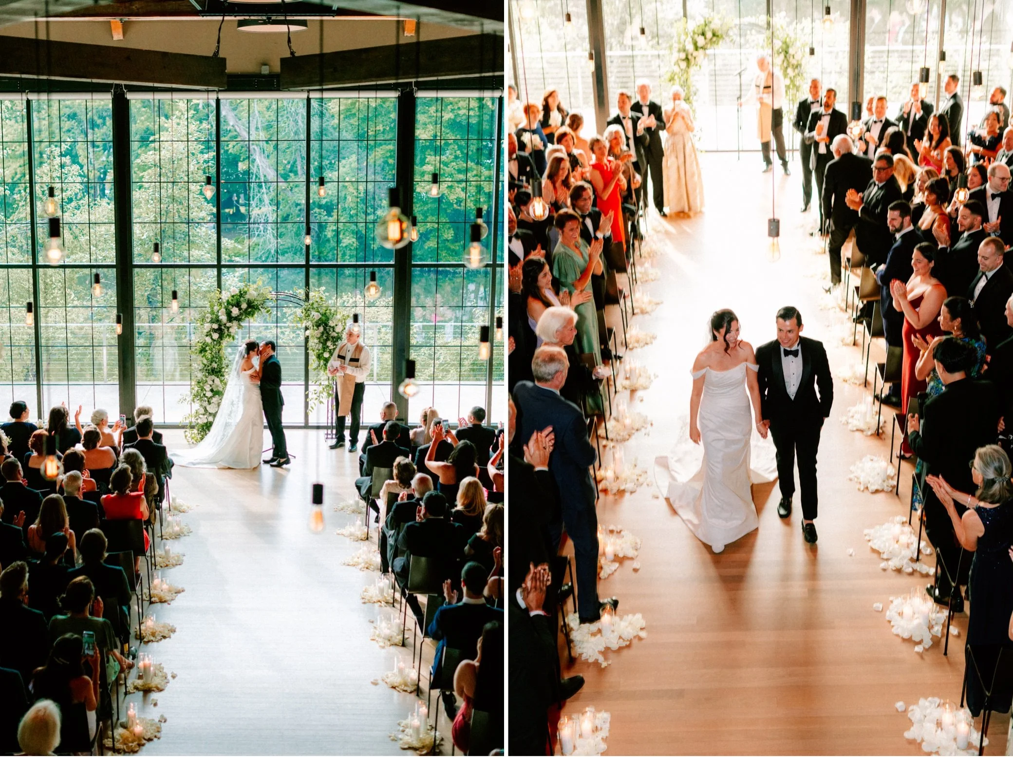 the roundhouse indoor wedding ceremony photographs by caitlinn mahar-daniels 