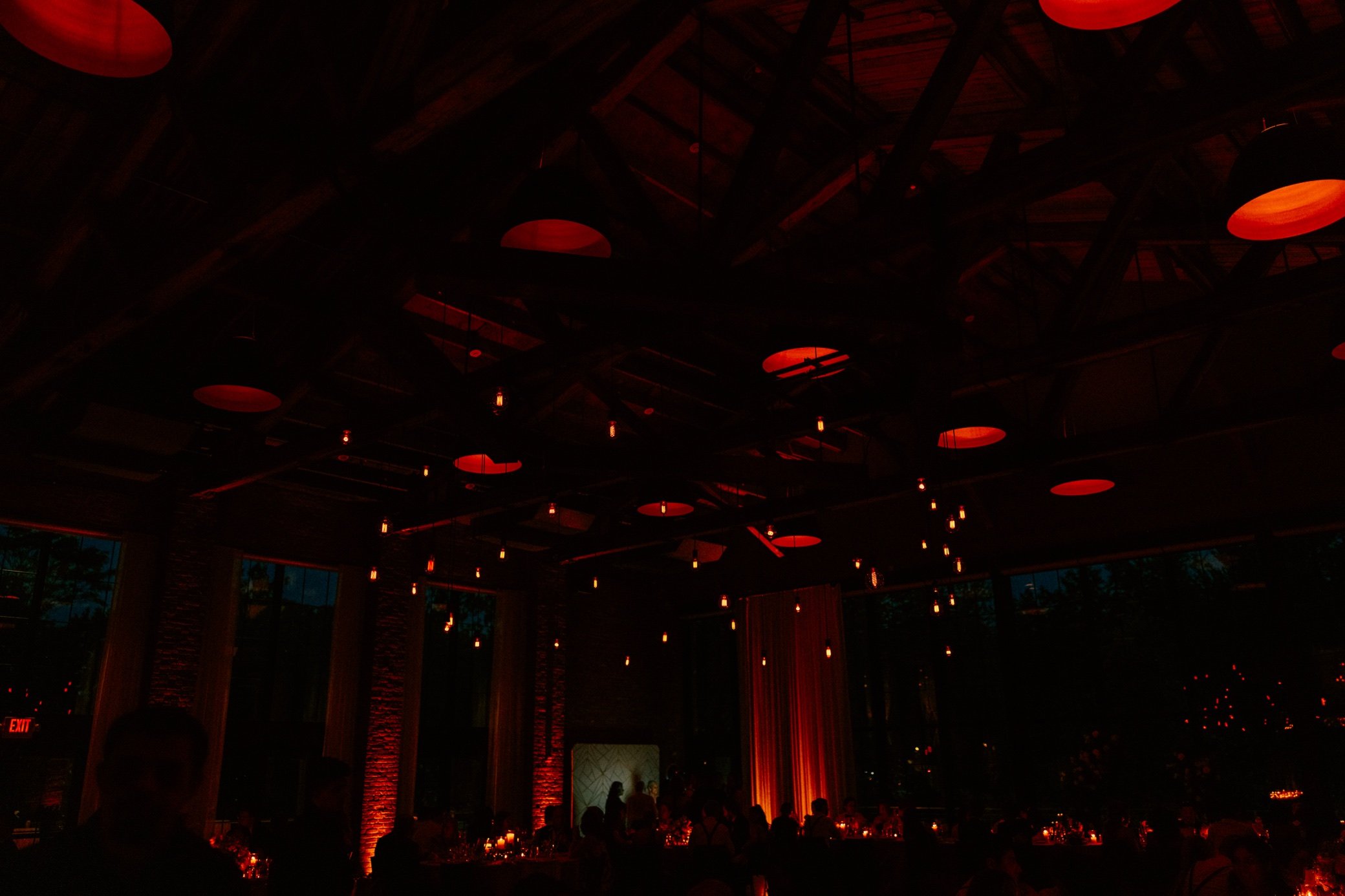  the roundhouse wedding reception lighting 