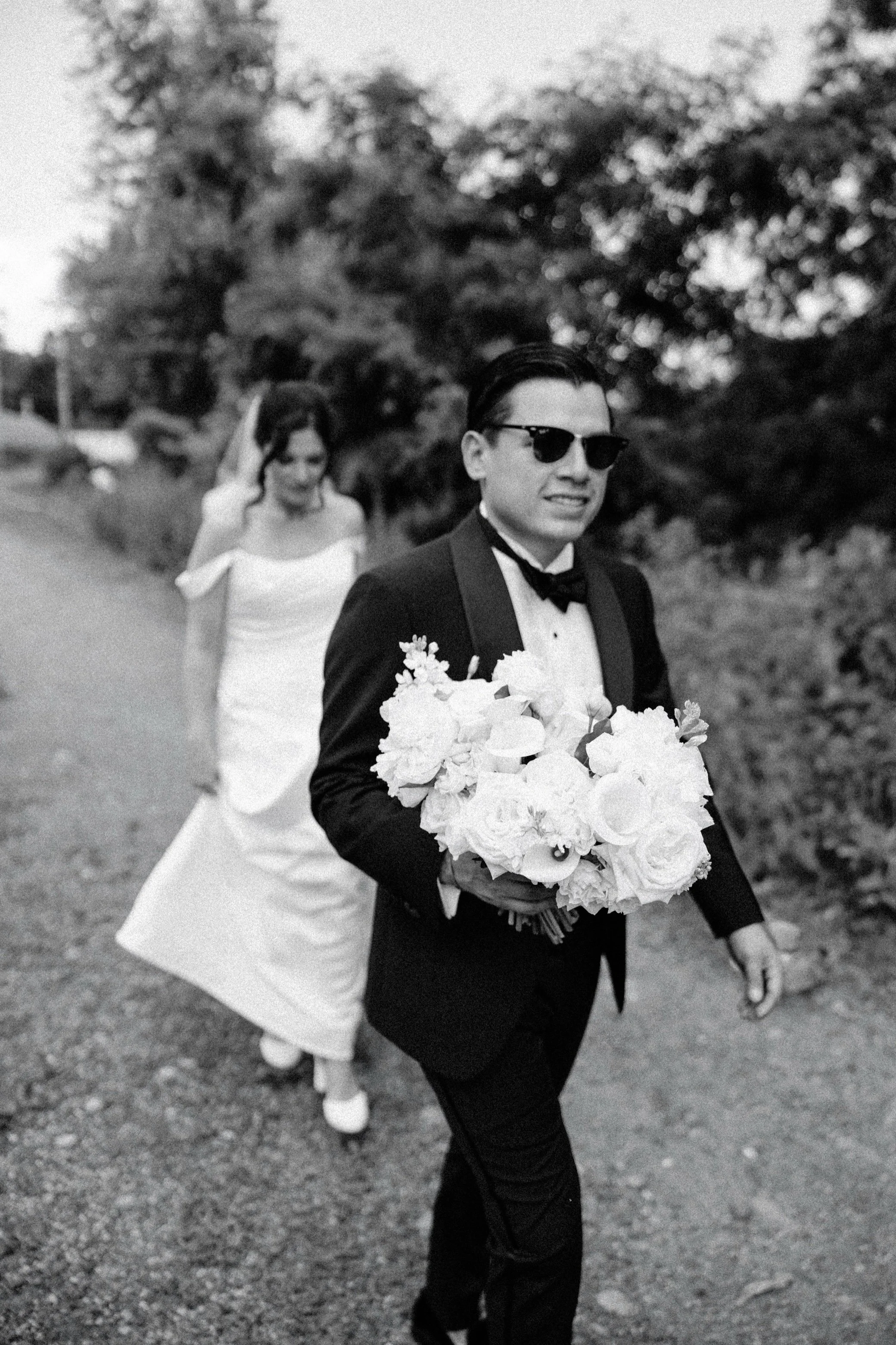  the roundhouse wedding couple film photograph 