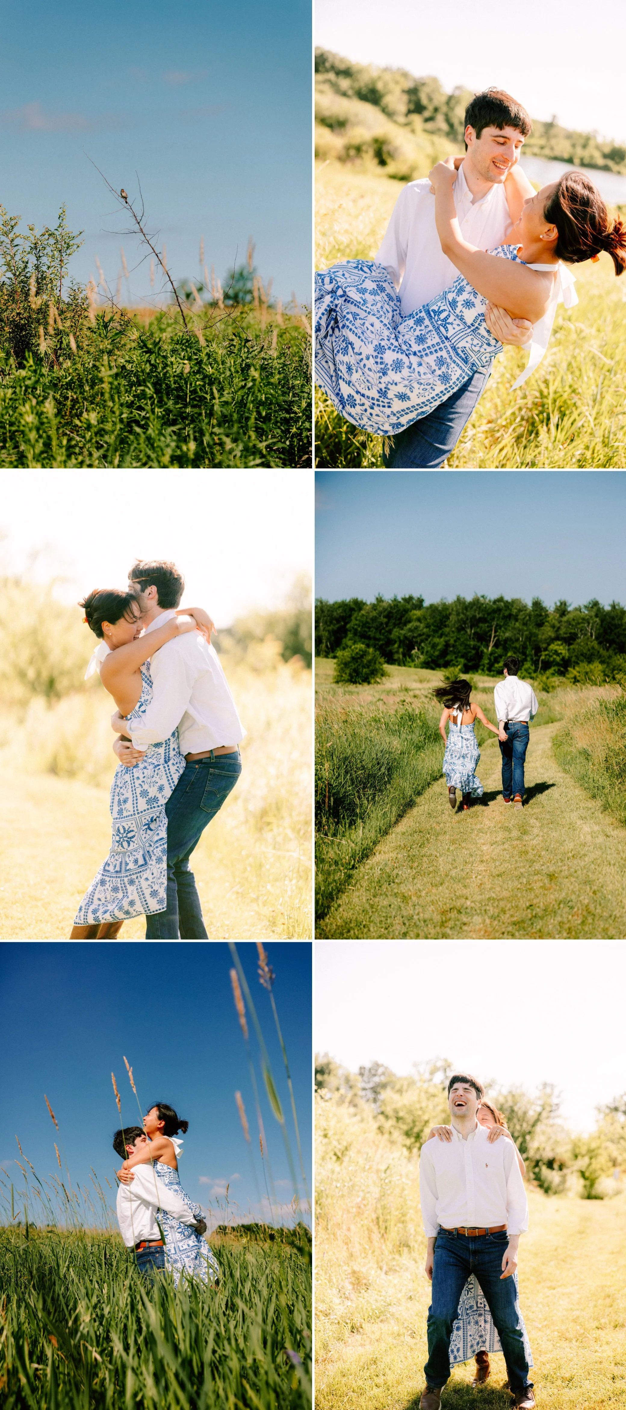  hudson valley engagement shoot at ooms conservancy in Chatham, NY 