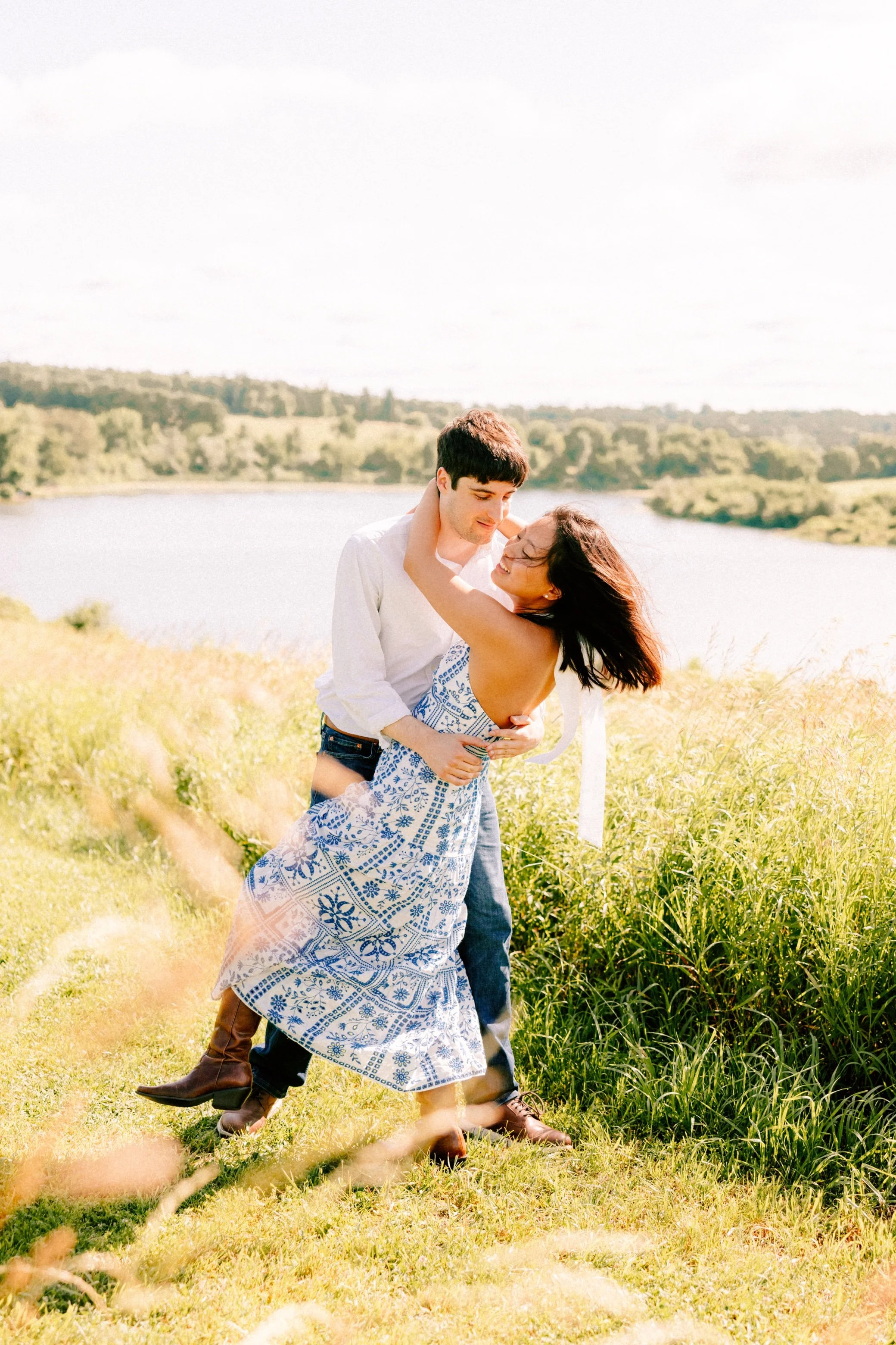  hudson valley engagement photo shoot in Chatham, NY 