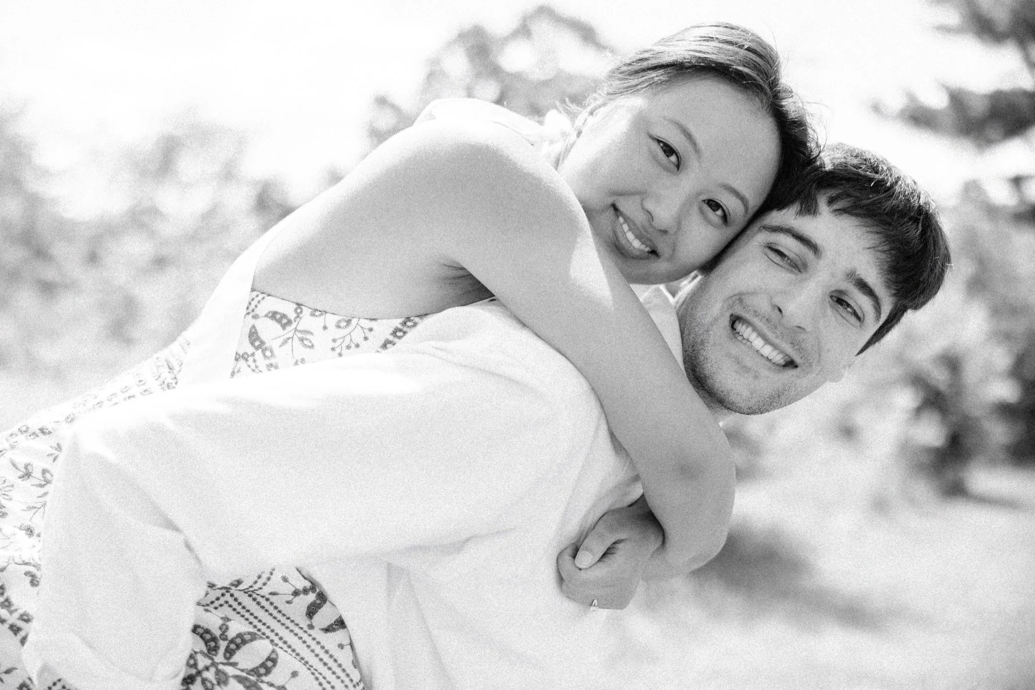  hudson valley romantic engagement photography shot on film 