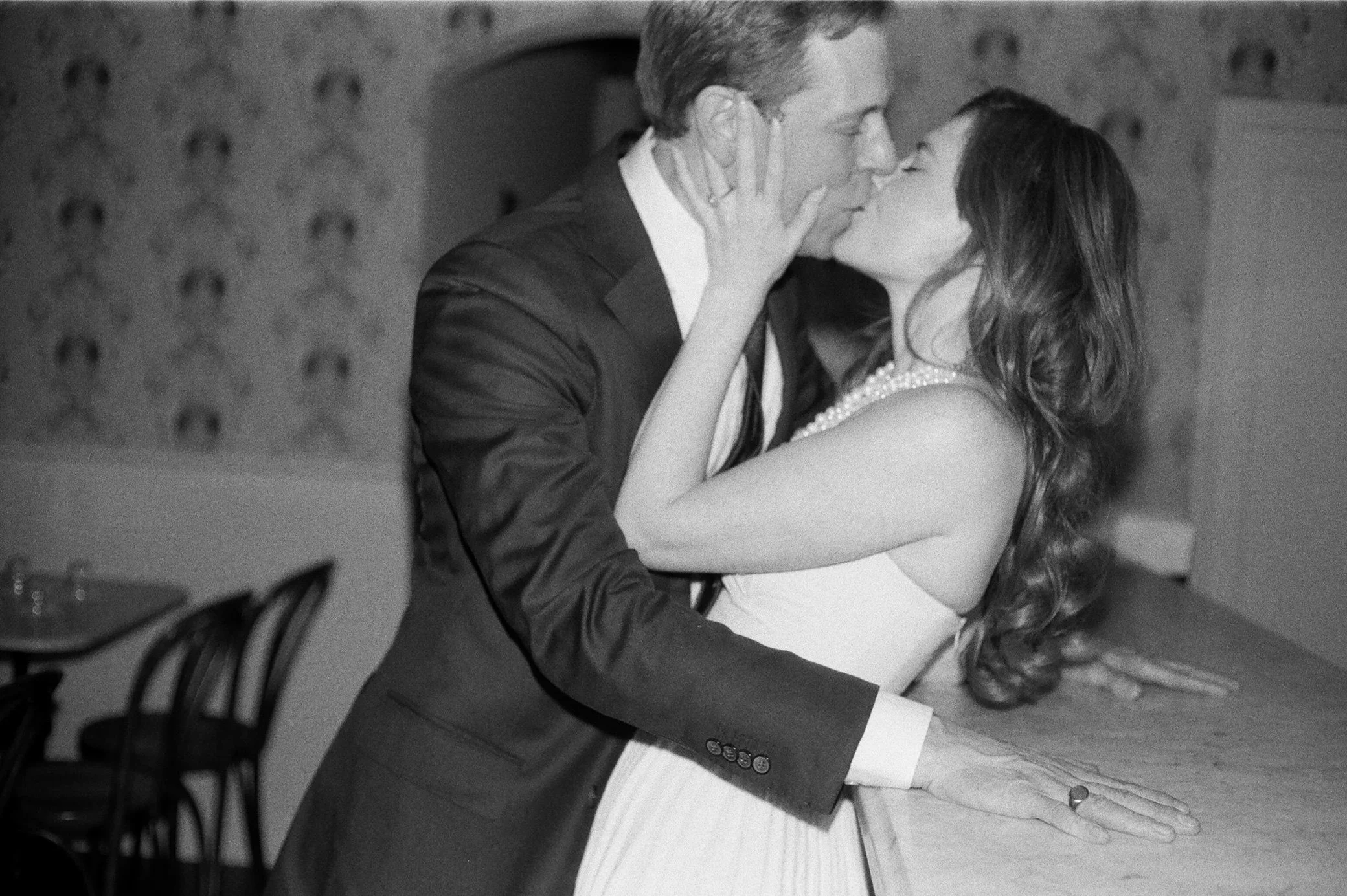  engagement film photography by caitlinn mahar-daniels at brunette wine bar 