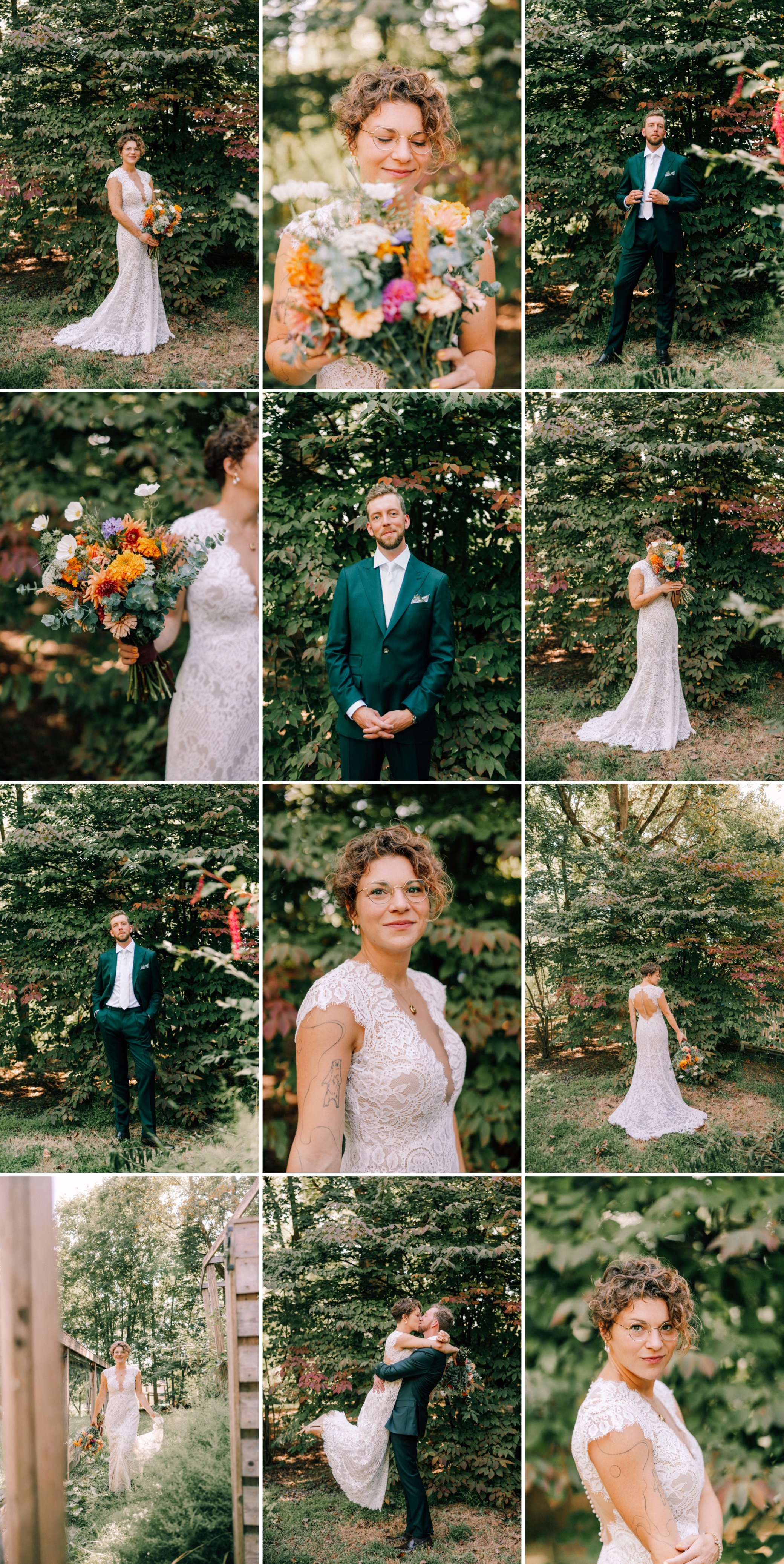  wedding photographs of bride and groom at The Yard in Beacon, NY 