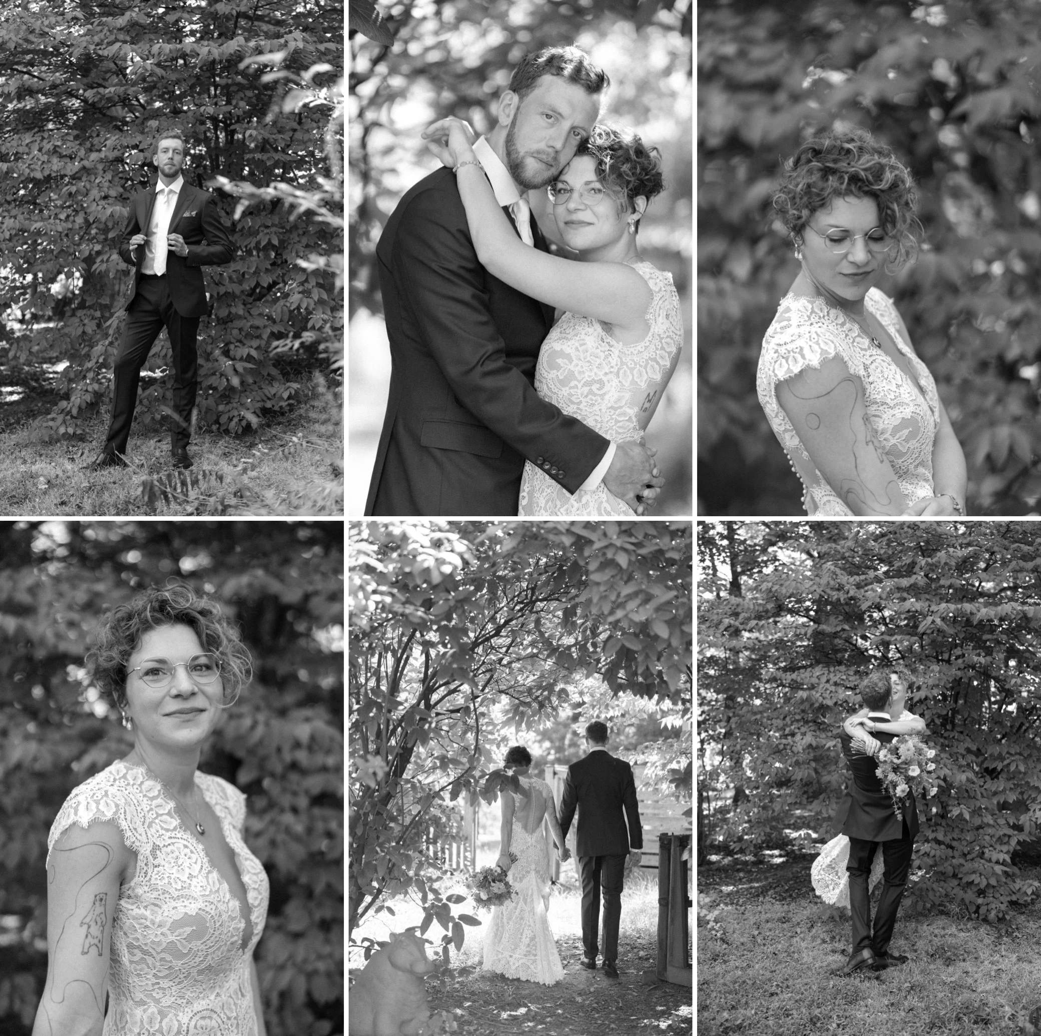  black and white wedding photographs of bride and groom in beacon ny 