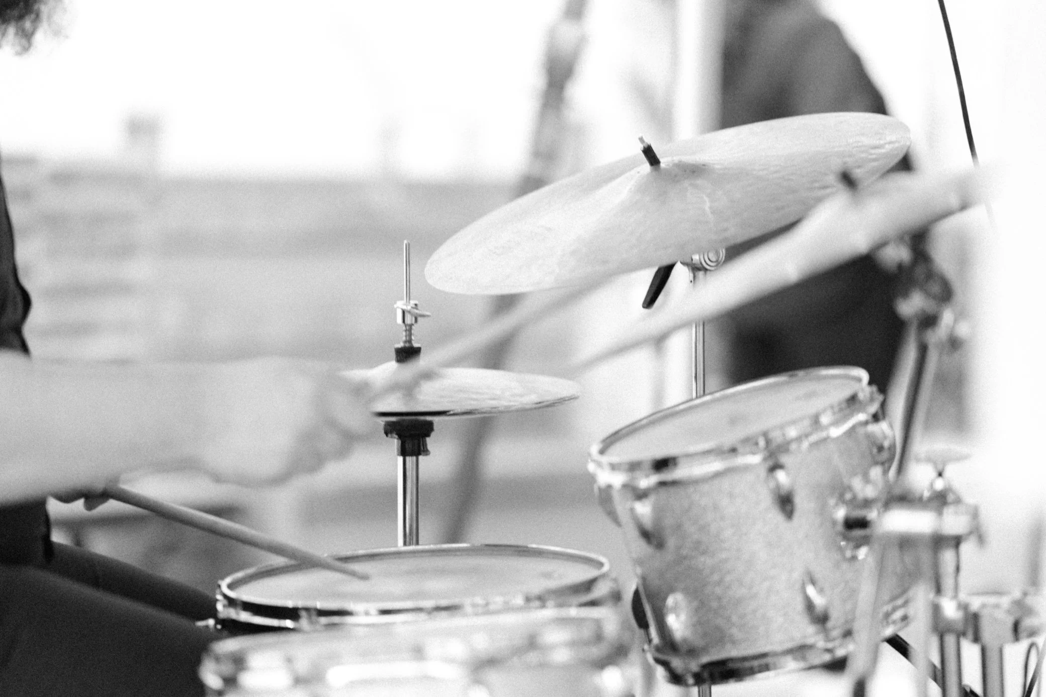  detail of drum kit at the yard 