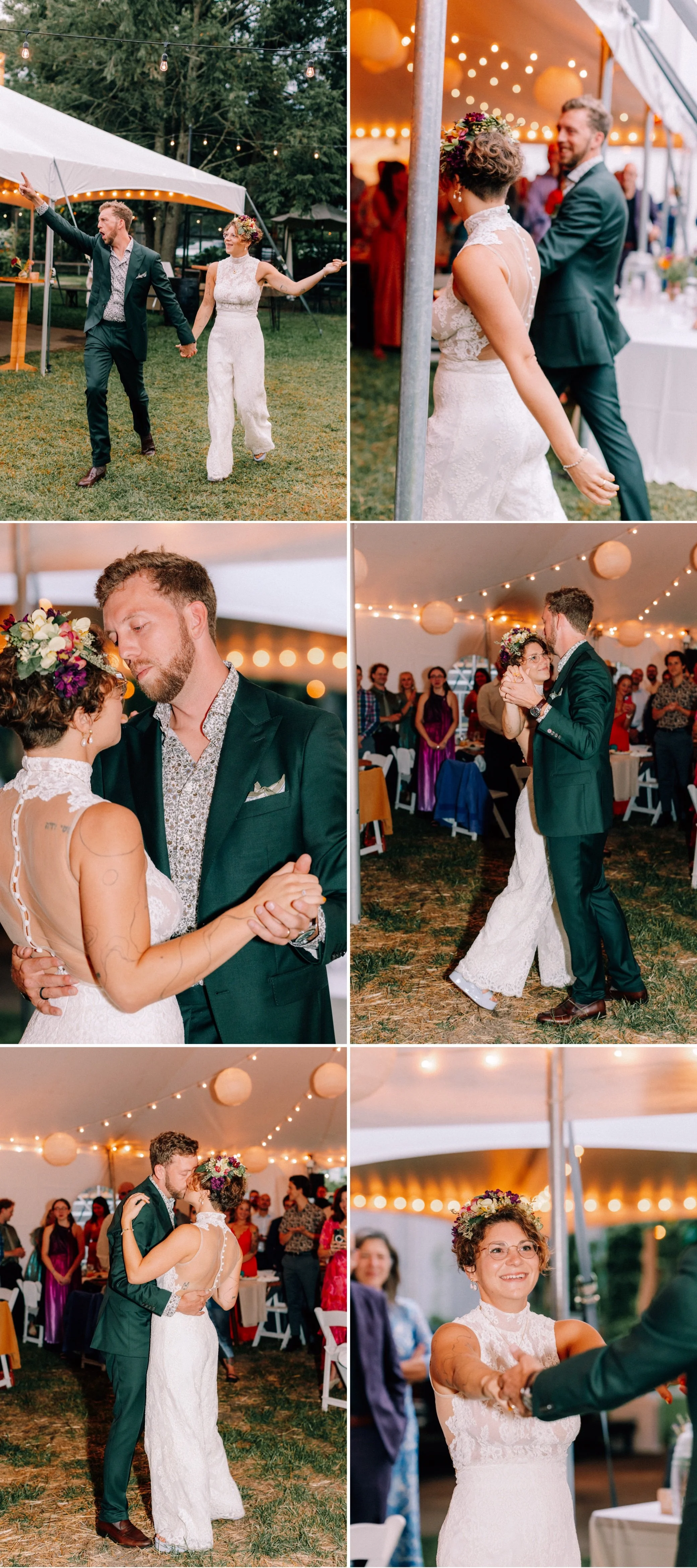  wedding couples first dance at the yard in beacon, ny 