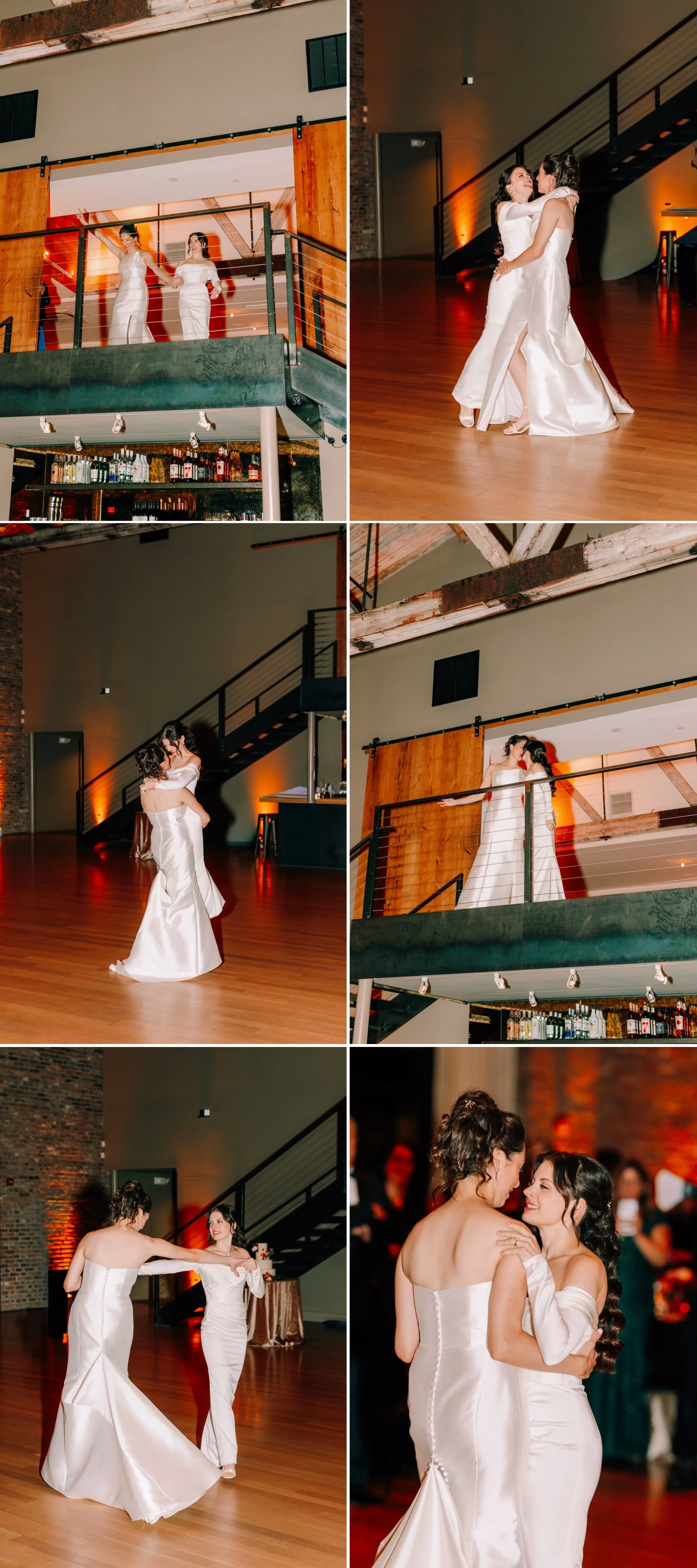  brides grand entrance at the roundhouse  